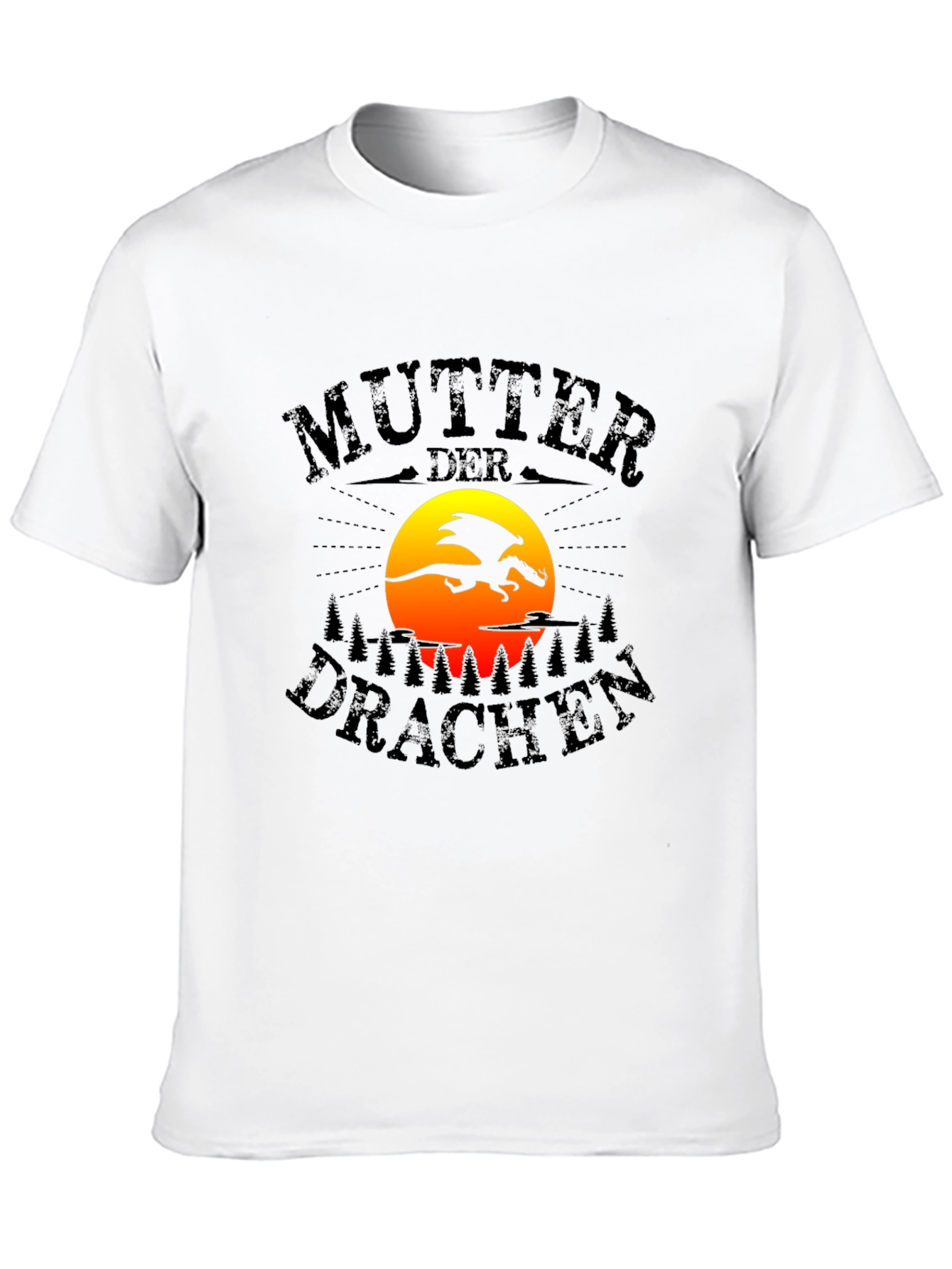 Mother of Dragons Graphic Tee - Black Cotton T-Shirt