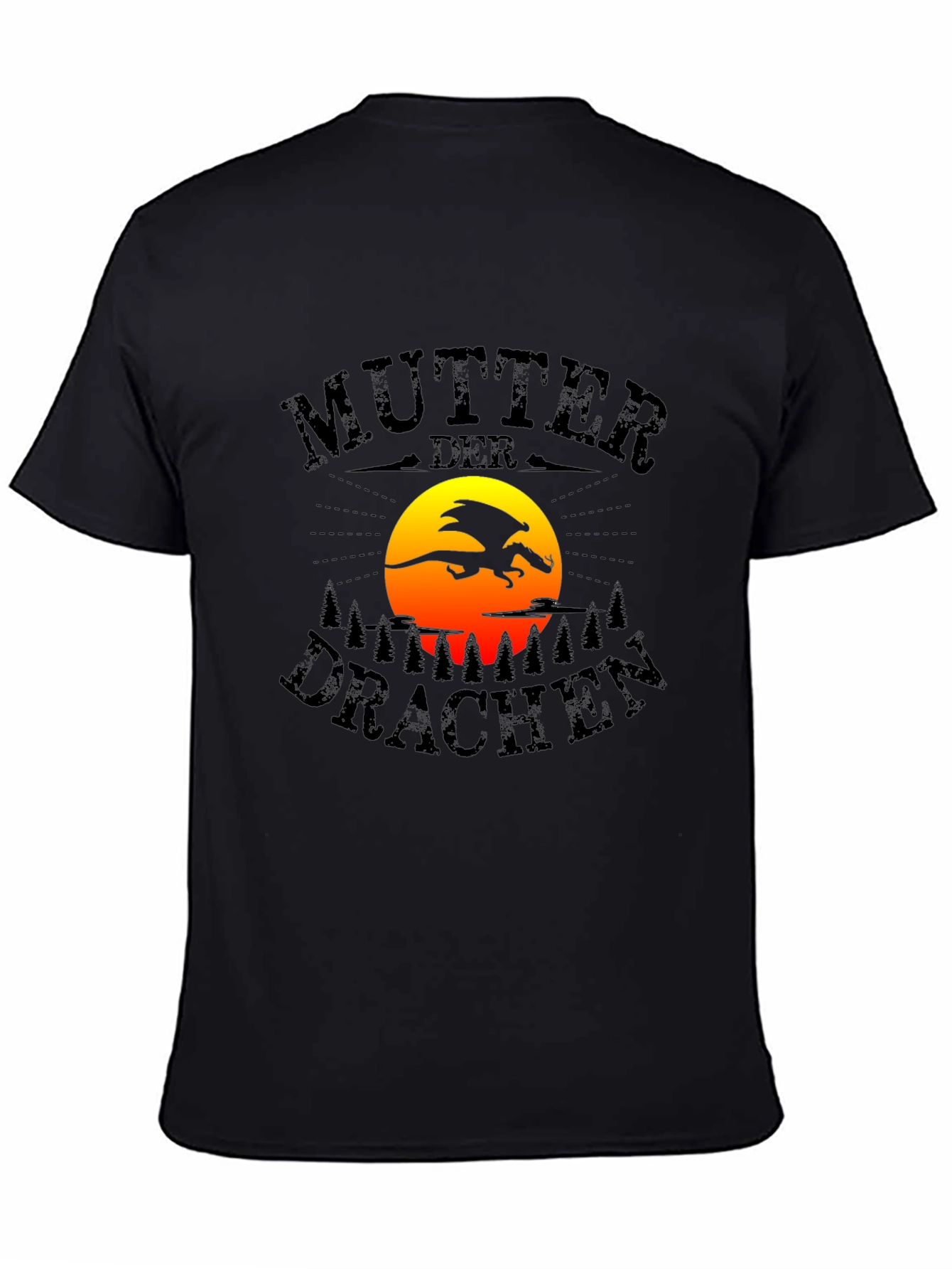Mother of Dragons Graphic Tee - Black Cotton T-Shirt