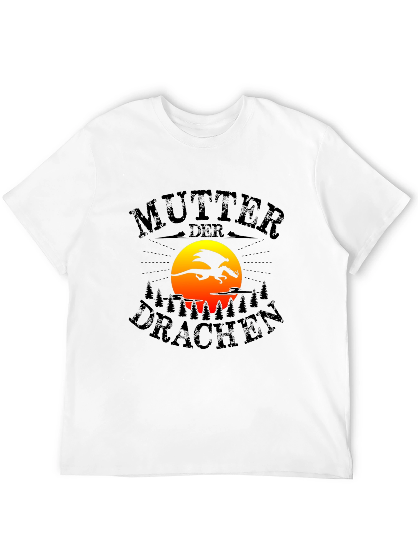 Mother of Dragons Graphic Tee - Black Cotton T-Shirt