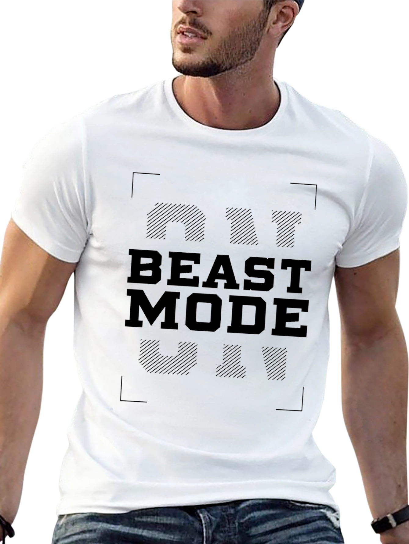 Beast Mode On Black T-Shirt
