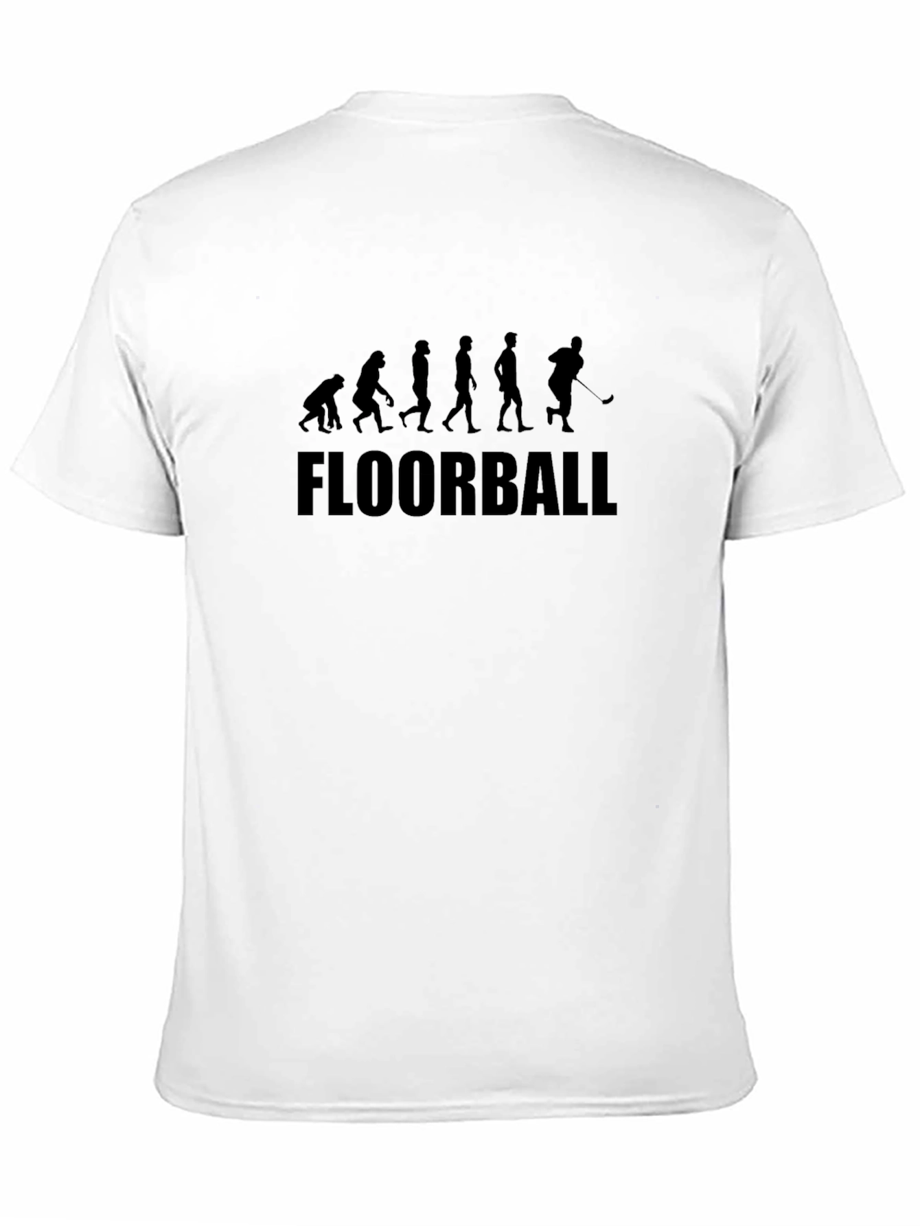 Evolution of Floorball Black T-Shirt