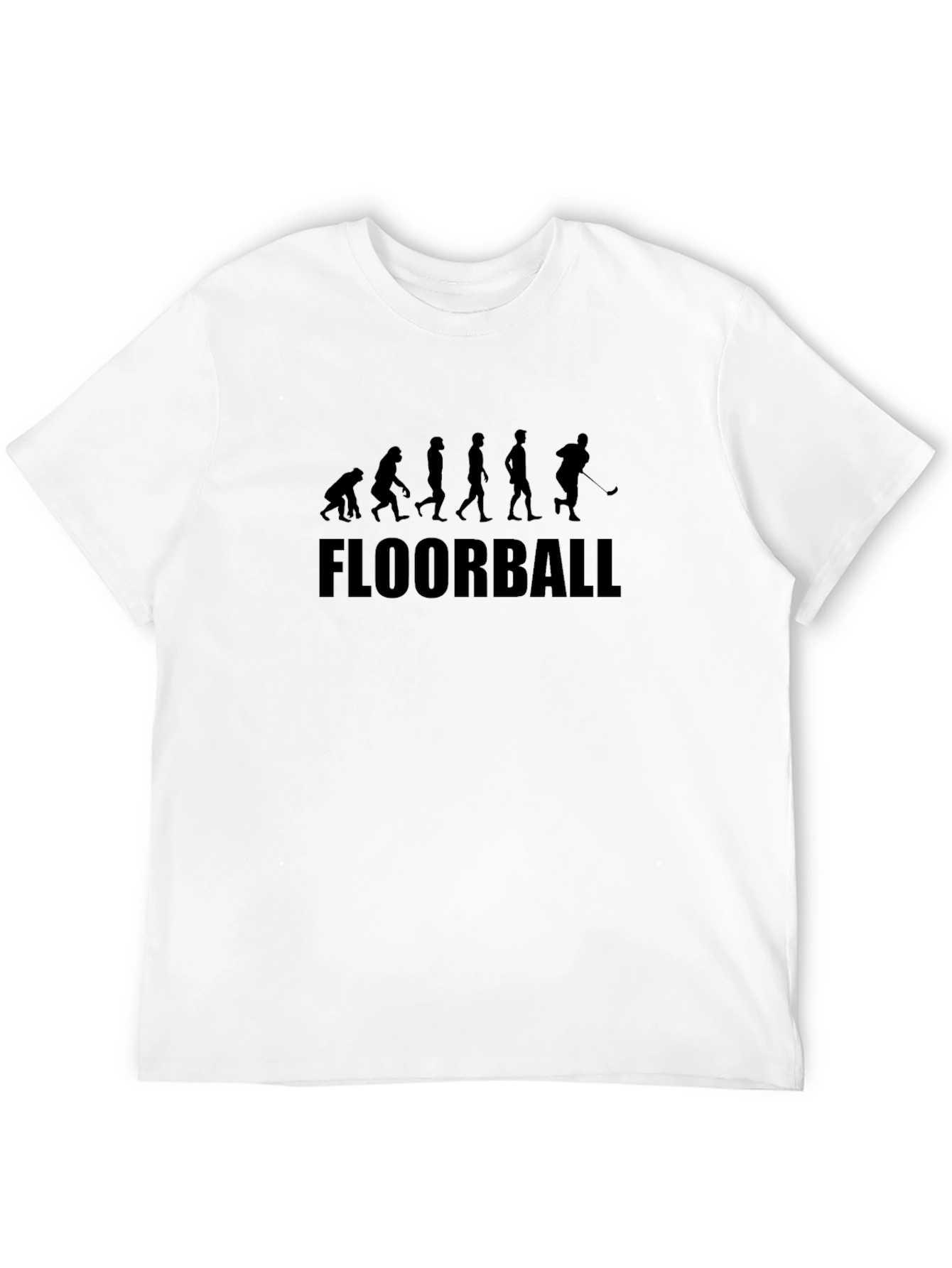 Evolution of Floorball Black T-Shirt