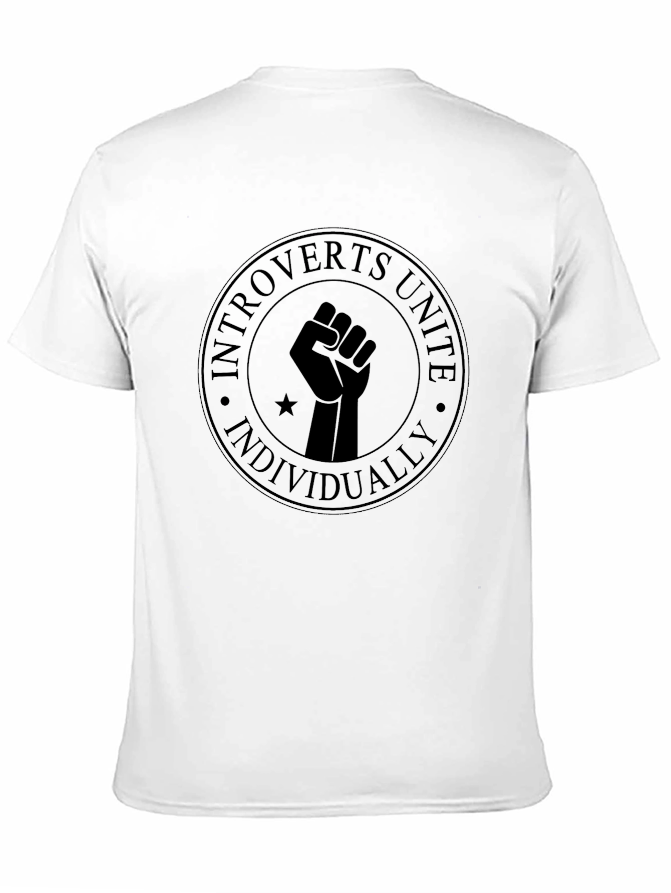 Introverts Unite Individually Black T-Shirt