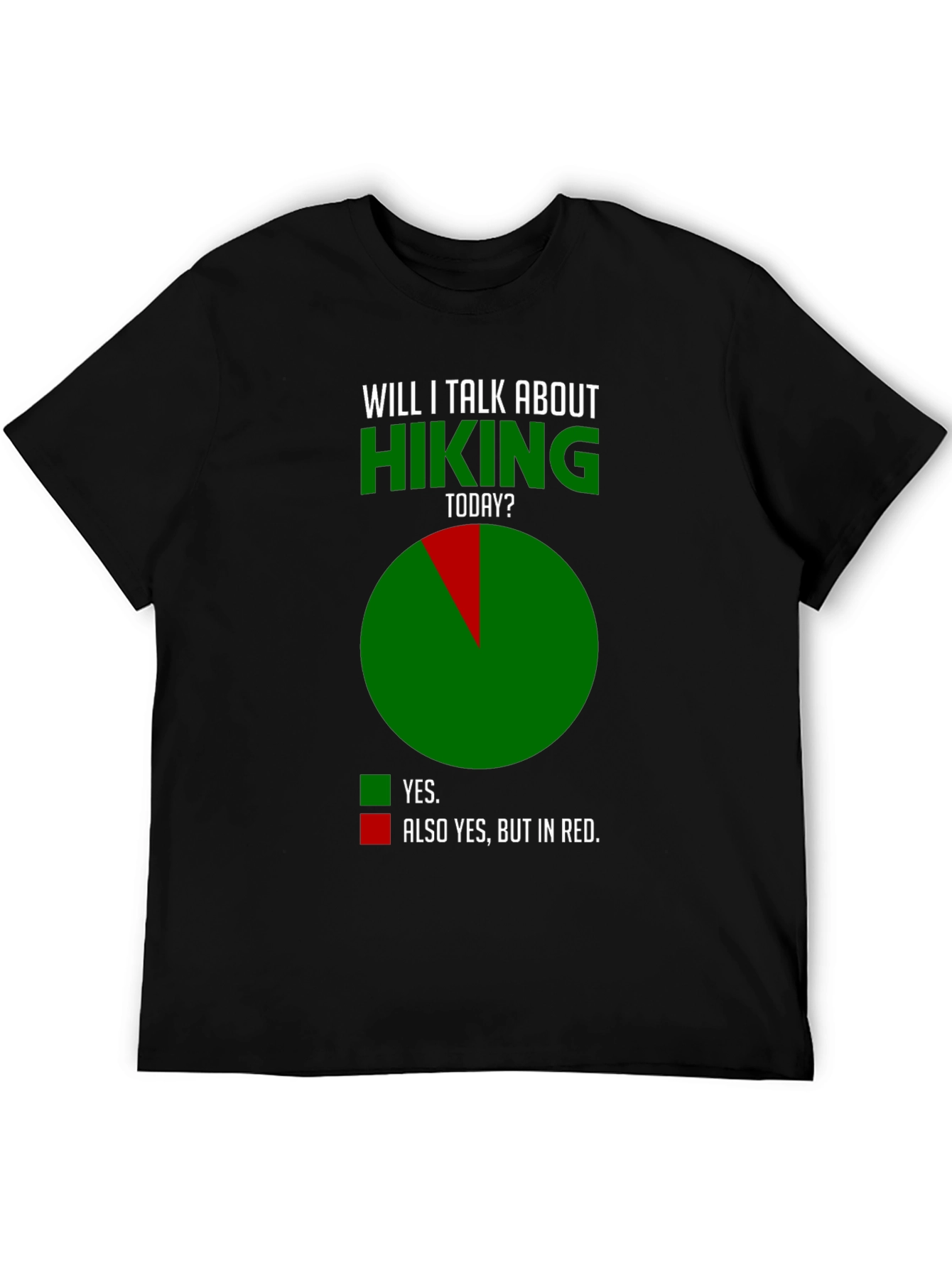 Hiking Humor T-Shirt - Talk About Hiking Today?
