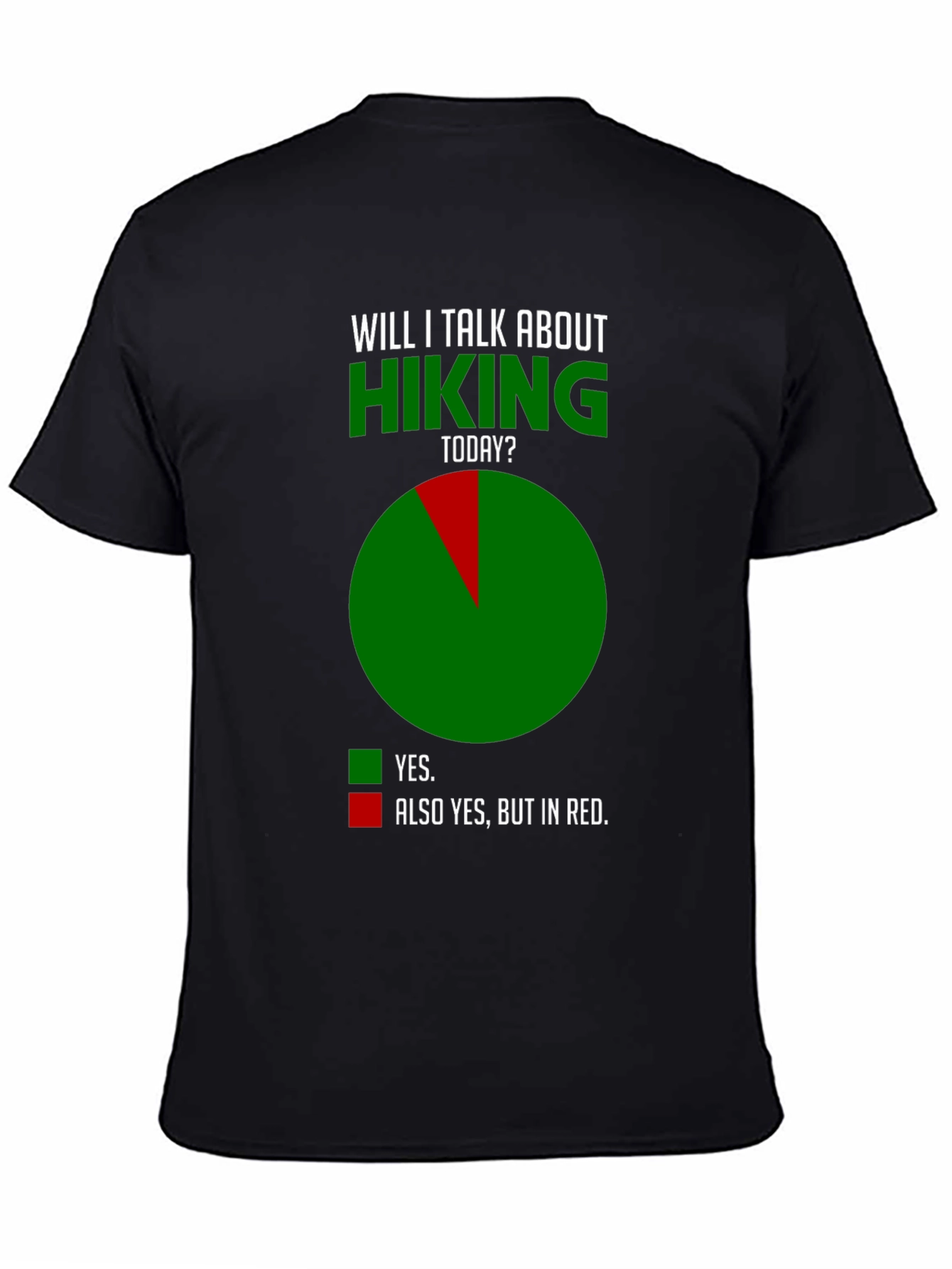 Hiking Humor T-Shirt - Talk About Hiking Today?