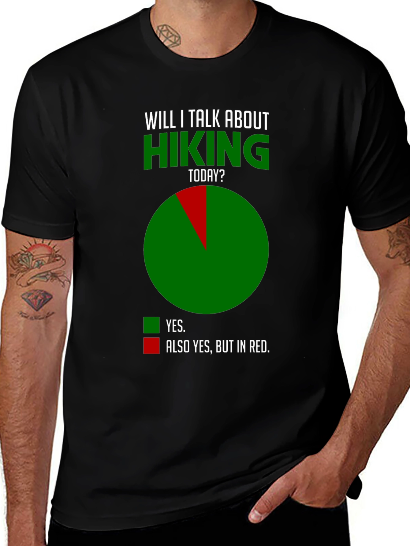 Hiking Humor T-Shirt - Talk About Hiking Today?