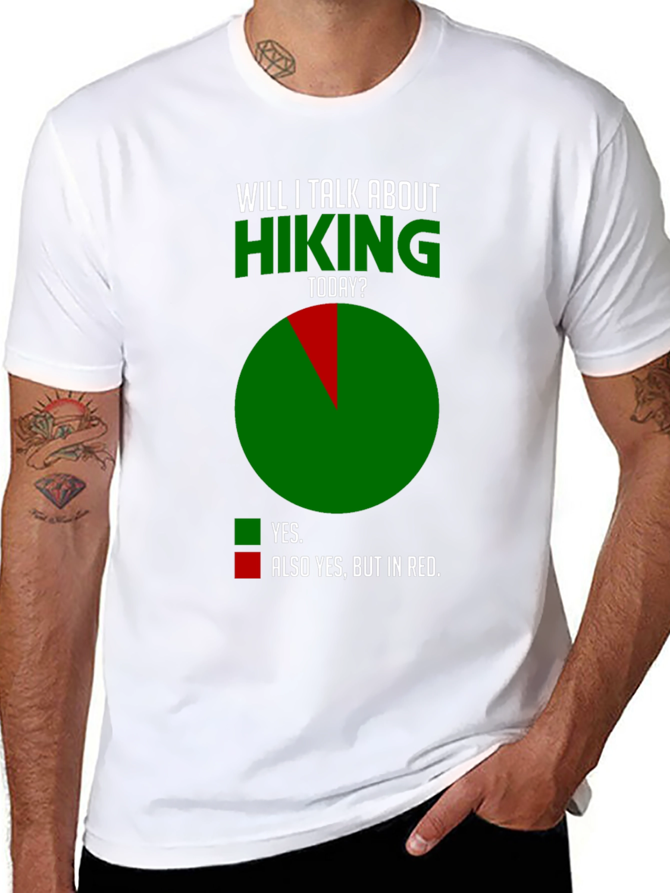 Hiking Humor T-Shirt - Talk About Hiking Today?