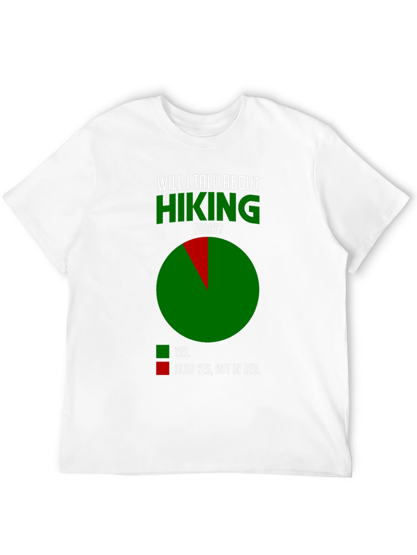 Hiking Humor T-Shirt - Talk About Hiking Today?
