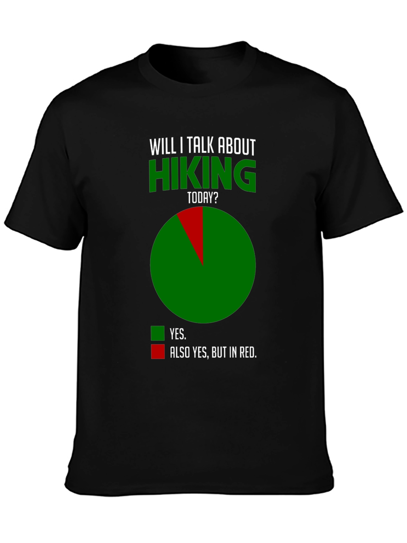 Hiking Humor T-Shirt - Talk About Hiking Today?