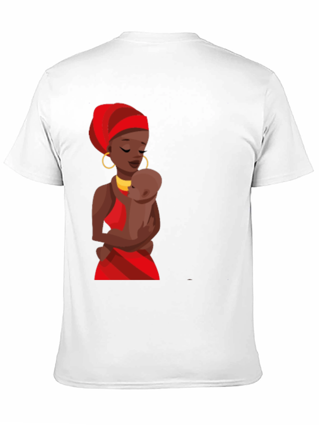 Black T-Shirt - Mother and Child Graphic Tee