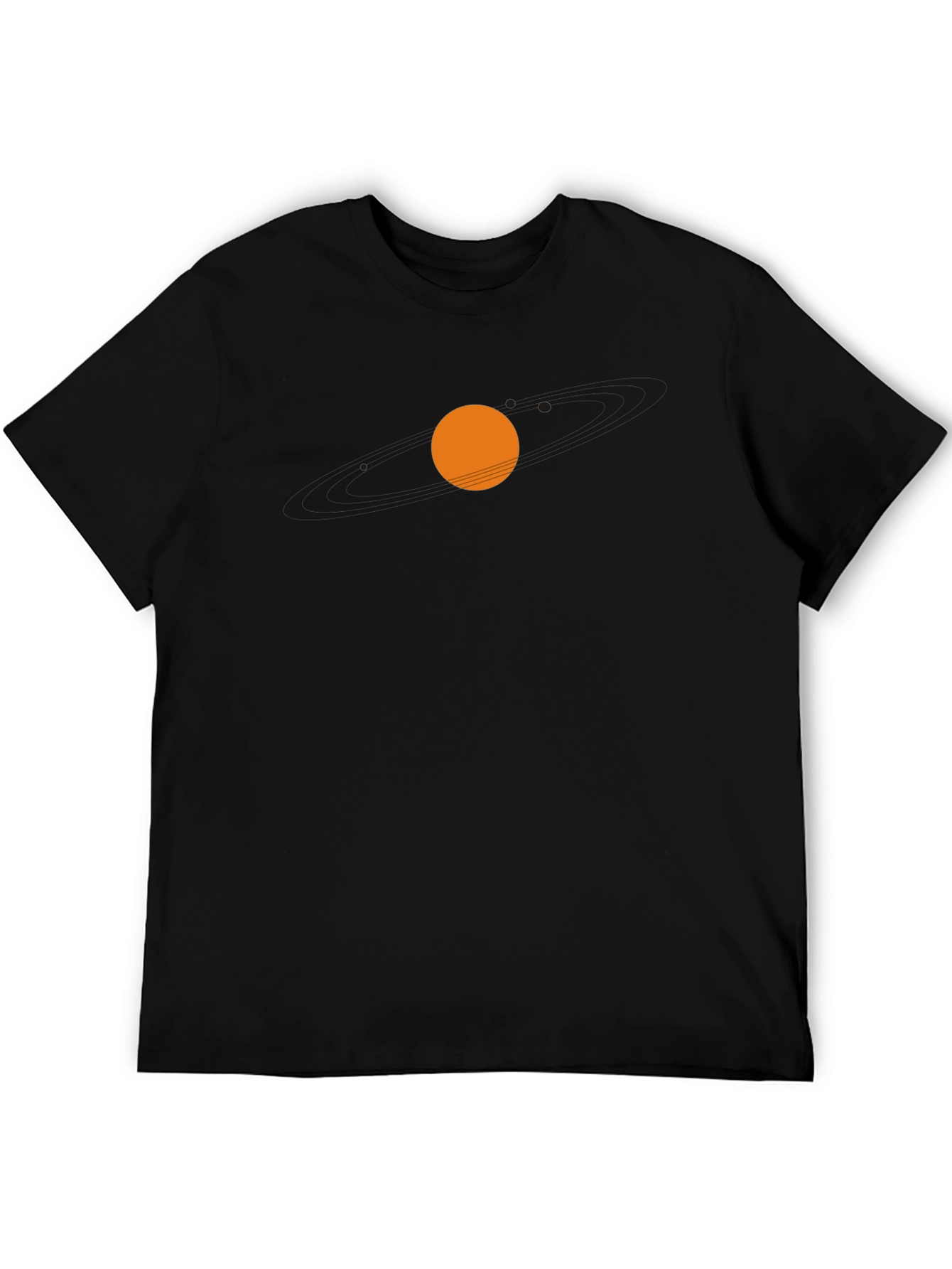 Minimalist Sunset Graphic Black T-Shirt