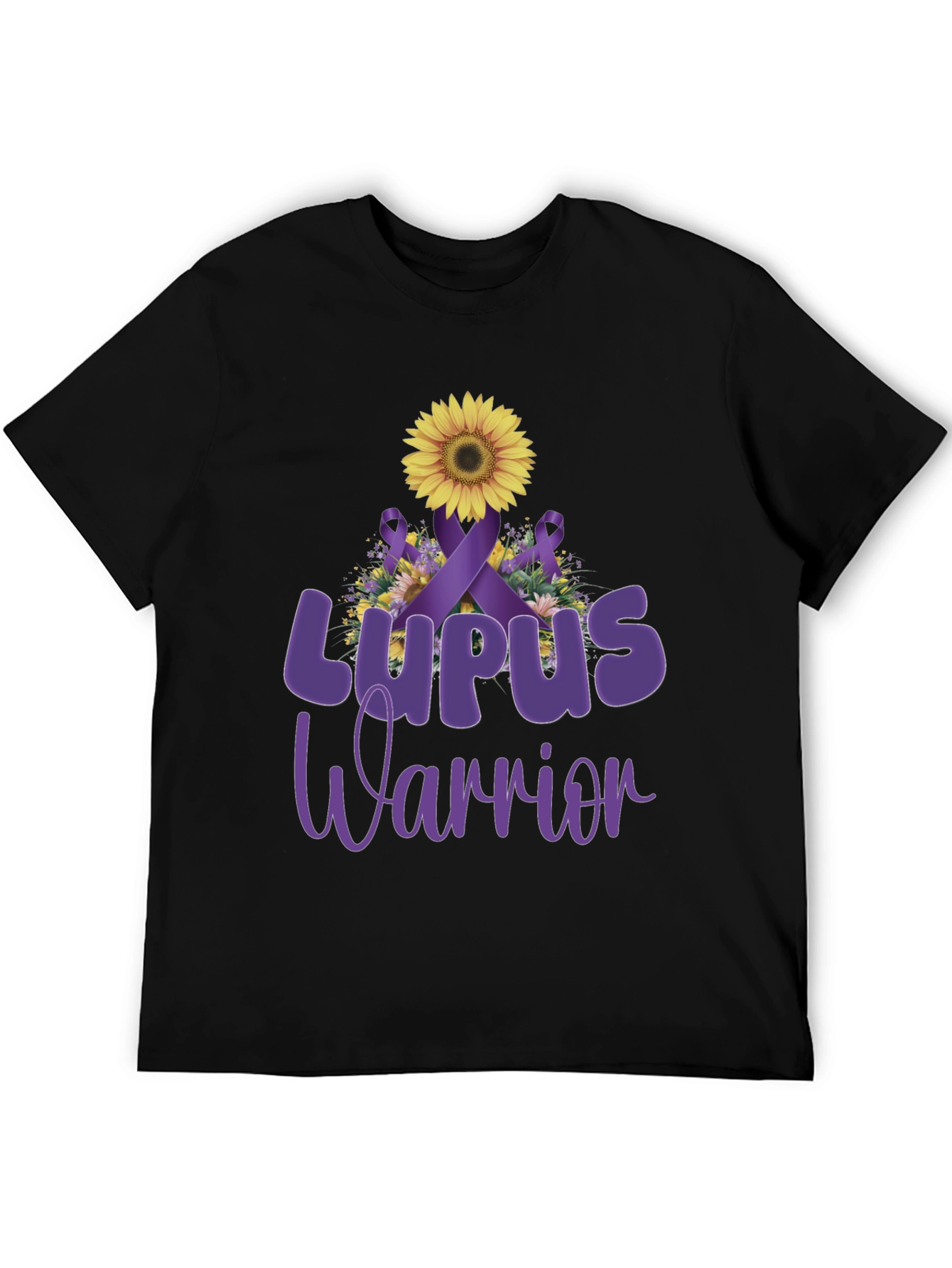 Lupus Warrior Sunflower Ribbon Graphic Tee