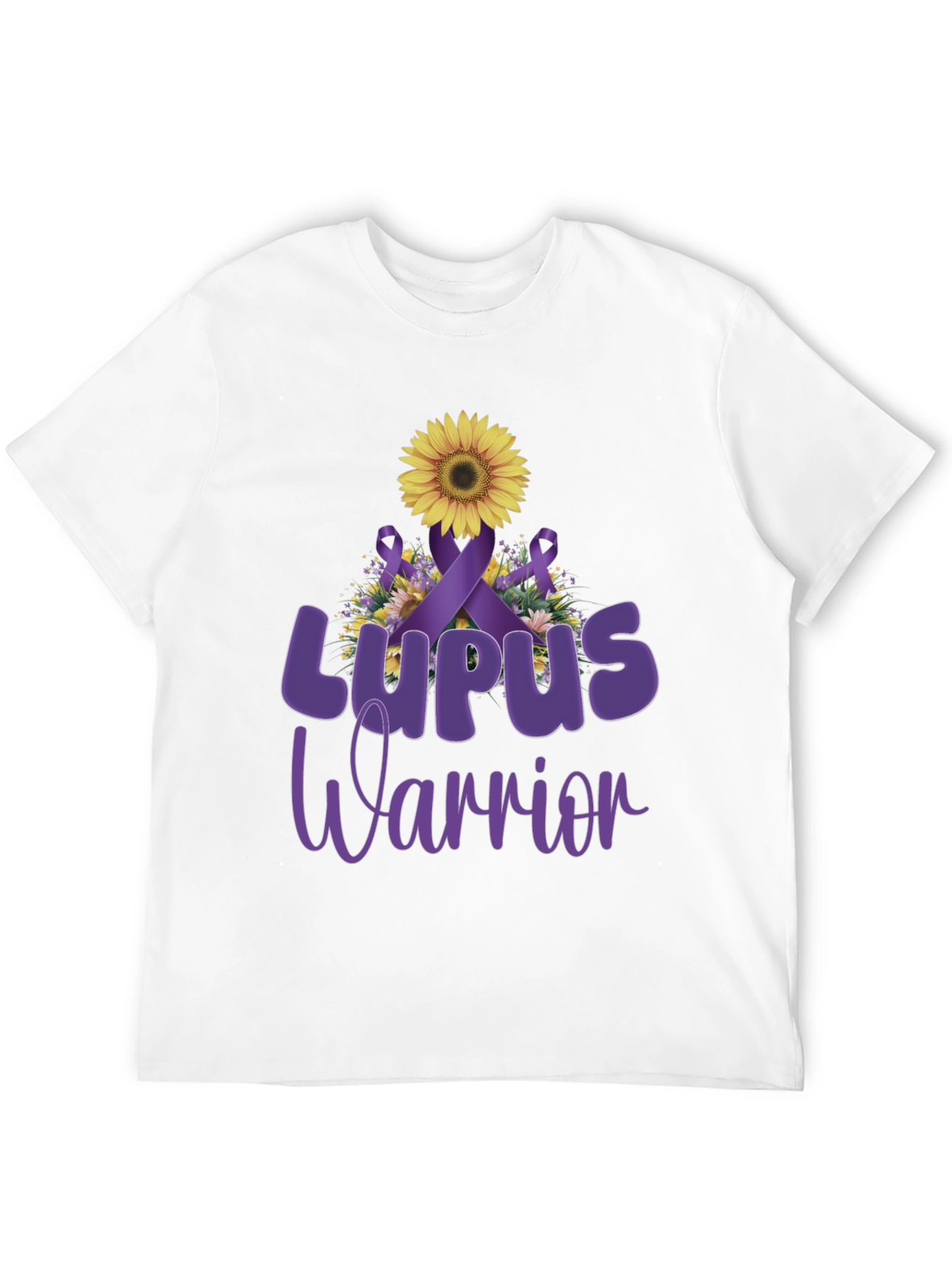Lupus Warrior Sunflower Ribbon Graphic Tee