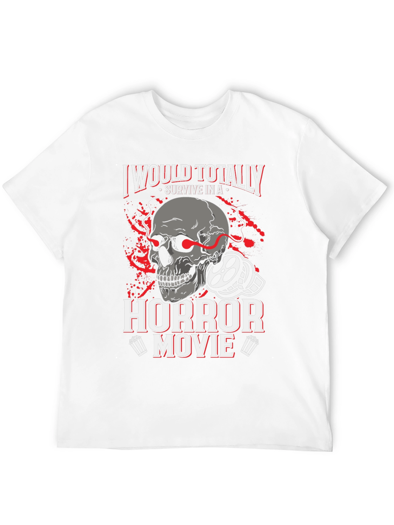 Horror Movie Survivor Graphic T-Shirt