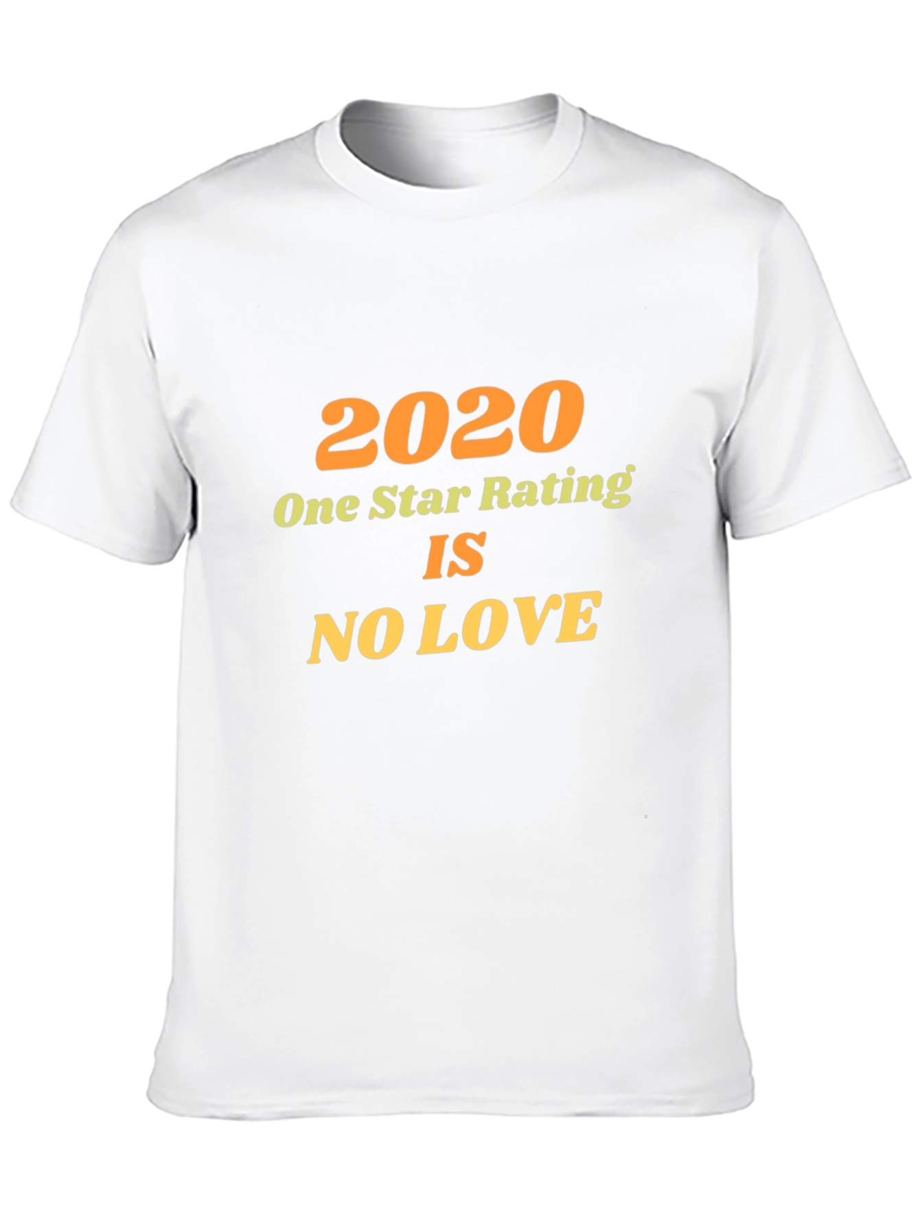 2020 One Star Rating Novelty Graphic Tee