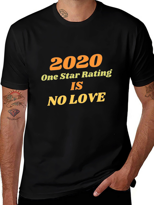2020 One Star Rating Novelty Graphic Tee