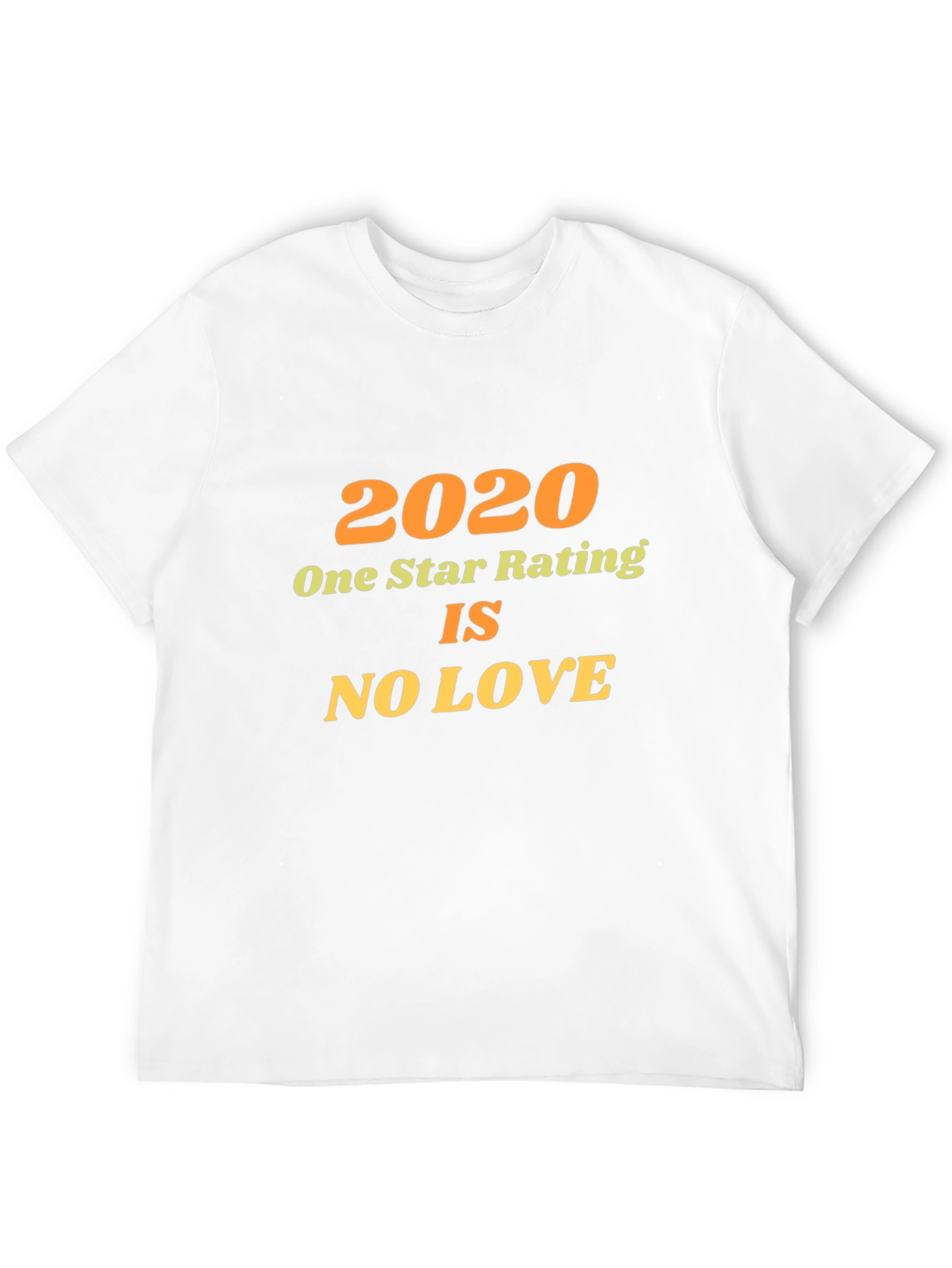 2020 One Star Rating Novelty Graphic Tee