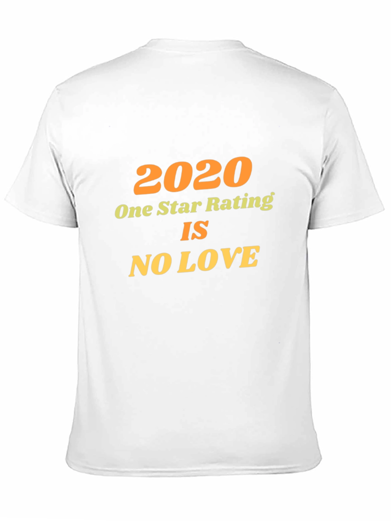 2020 One Star Rating Novelty Graphic Tee