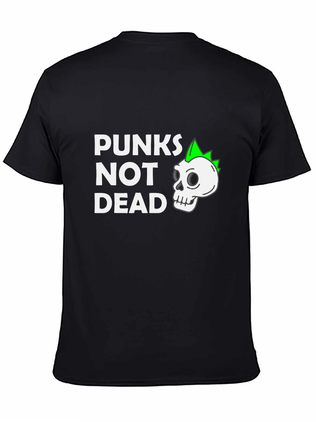 Punkns Not Dead T-Shirt - Skull Graphic Tee