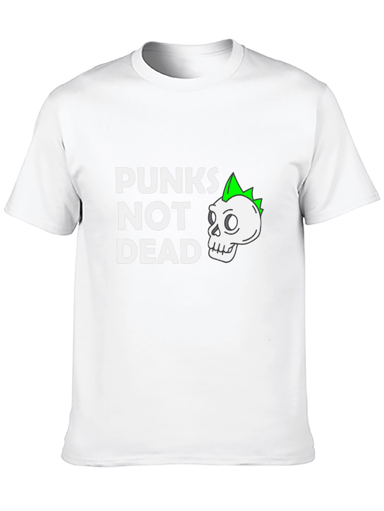 Punkns Not Dead T-Shirt - Skull Graphic Tee