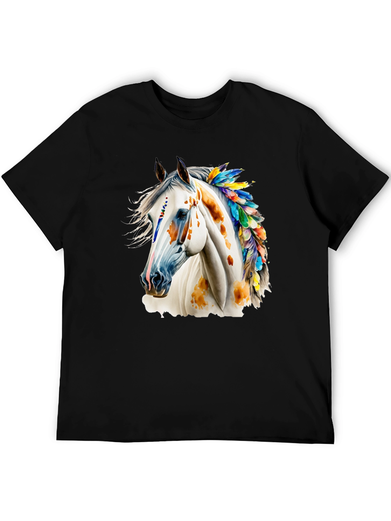 Horse with Feathers Graphic Tee