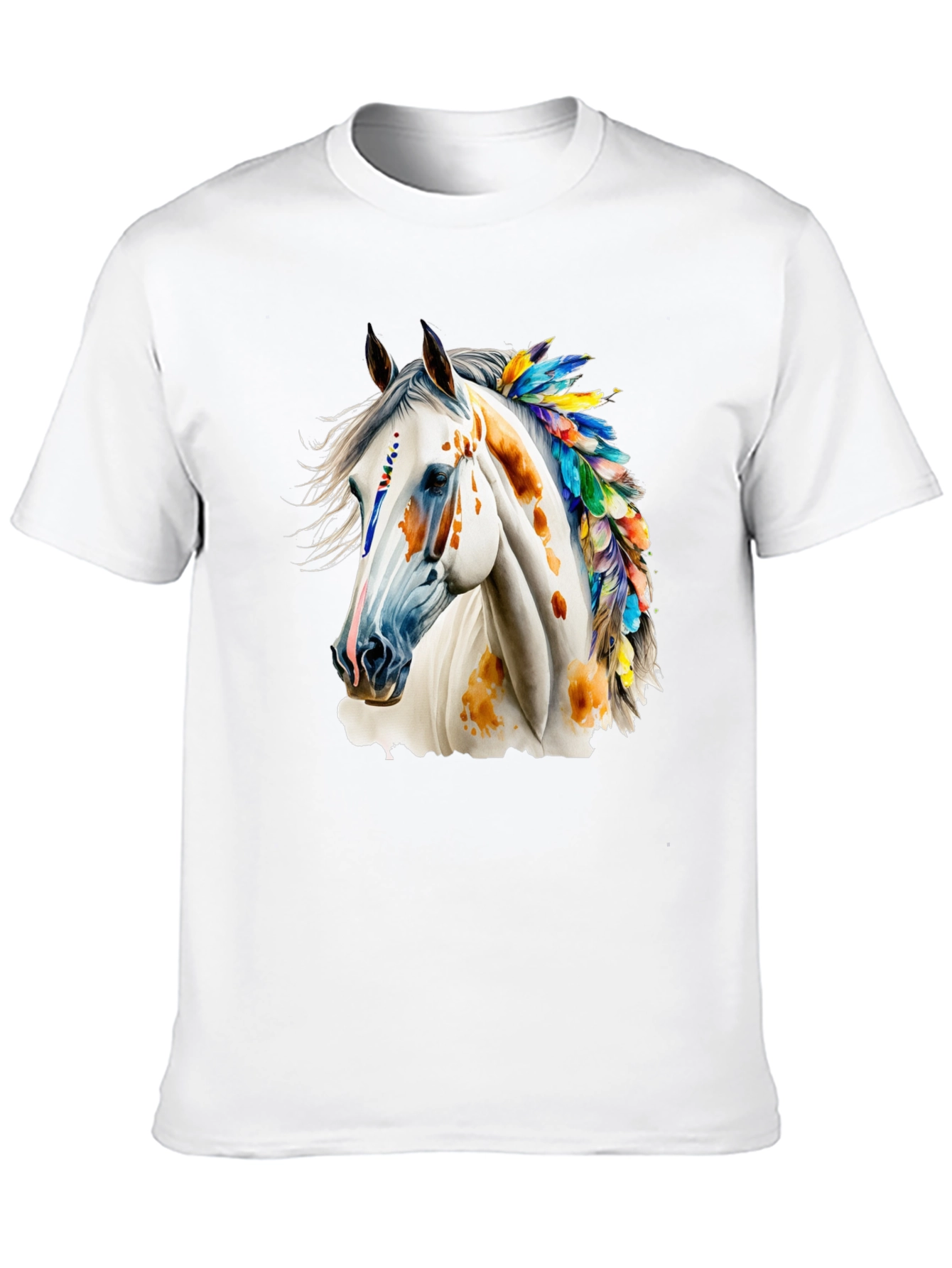 Horse with Feathers Graphic Tee