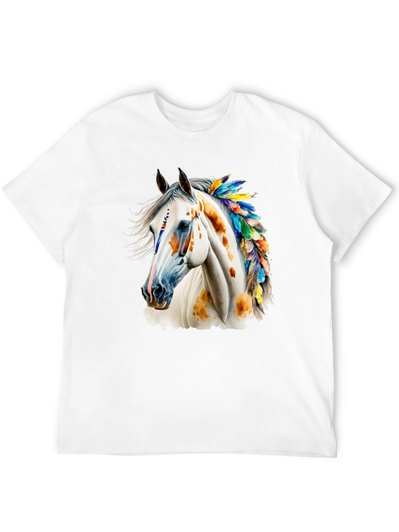 Horse with Feathers Graphic Tee