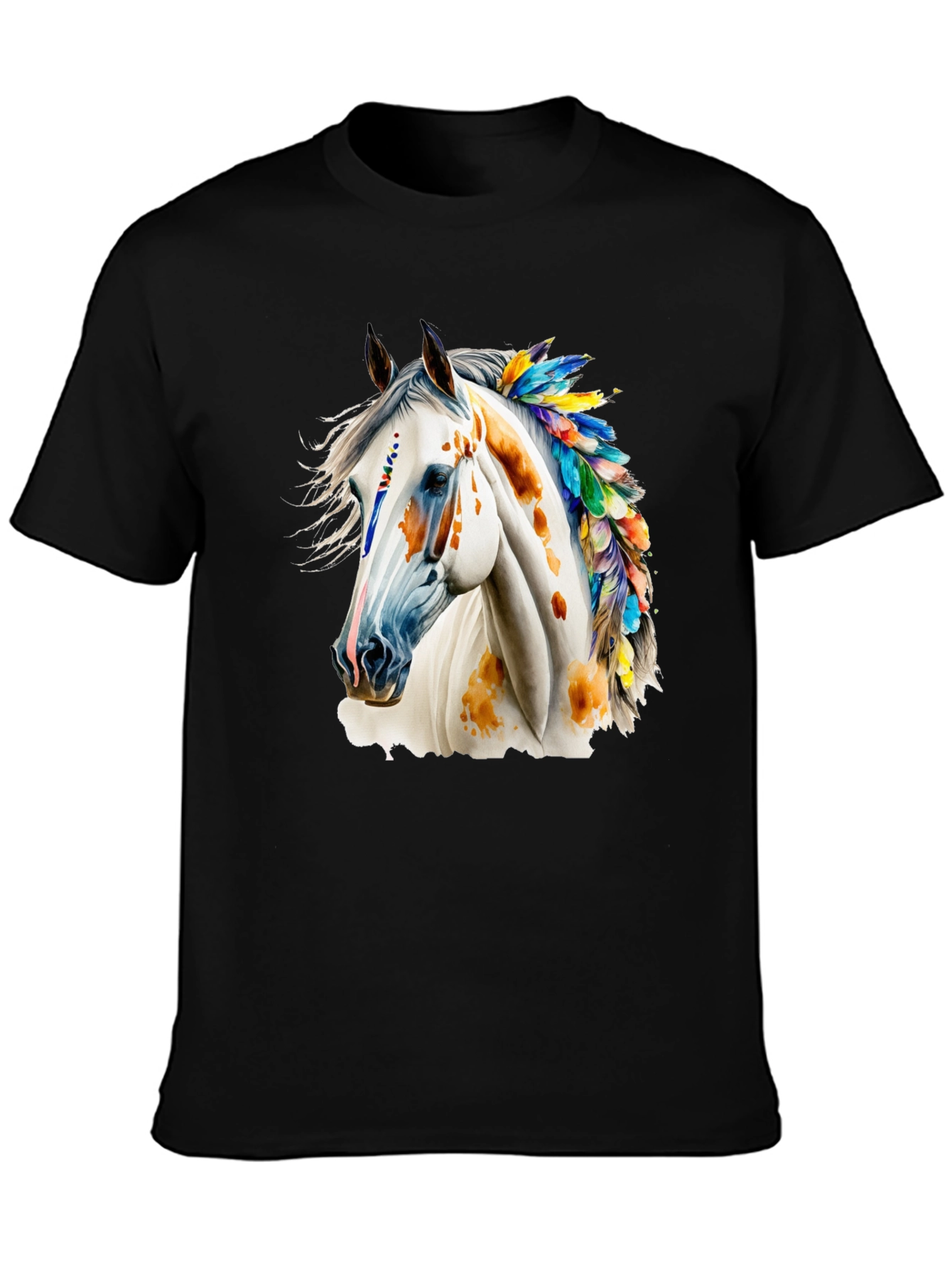 Horse with Feathers Graphic Tee