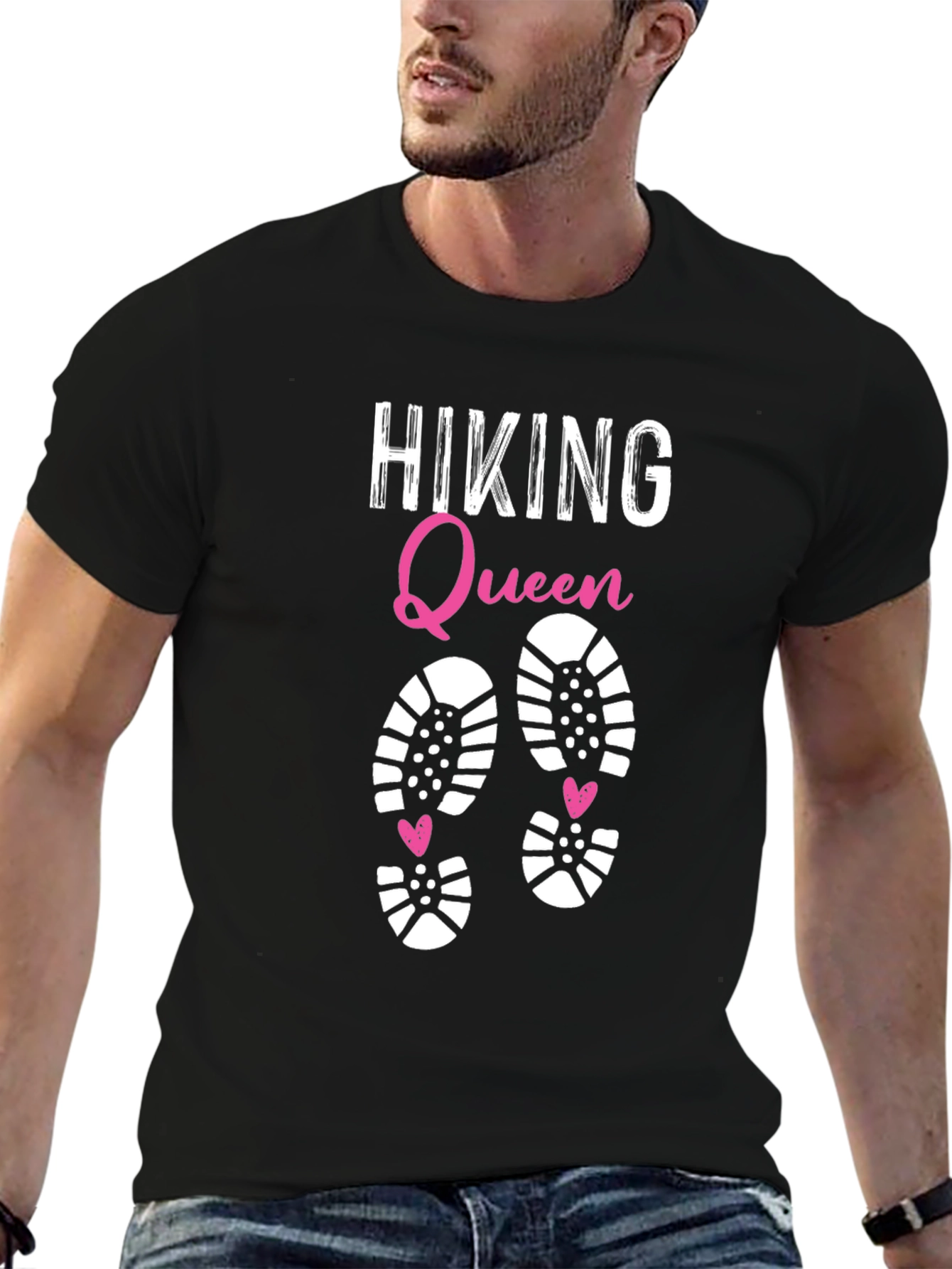 Hiking Queen Graphic Tee - Black