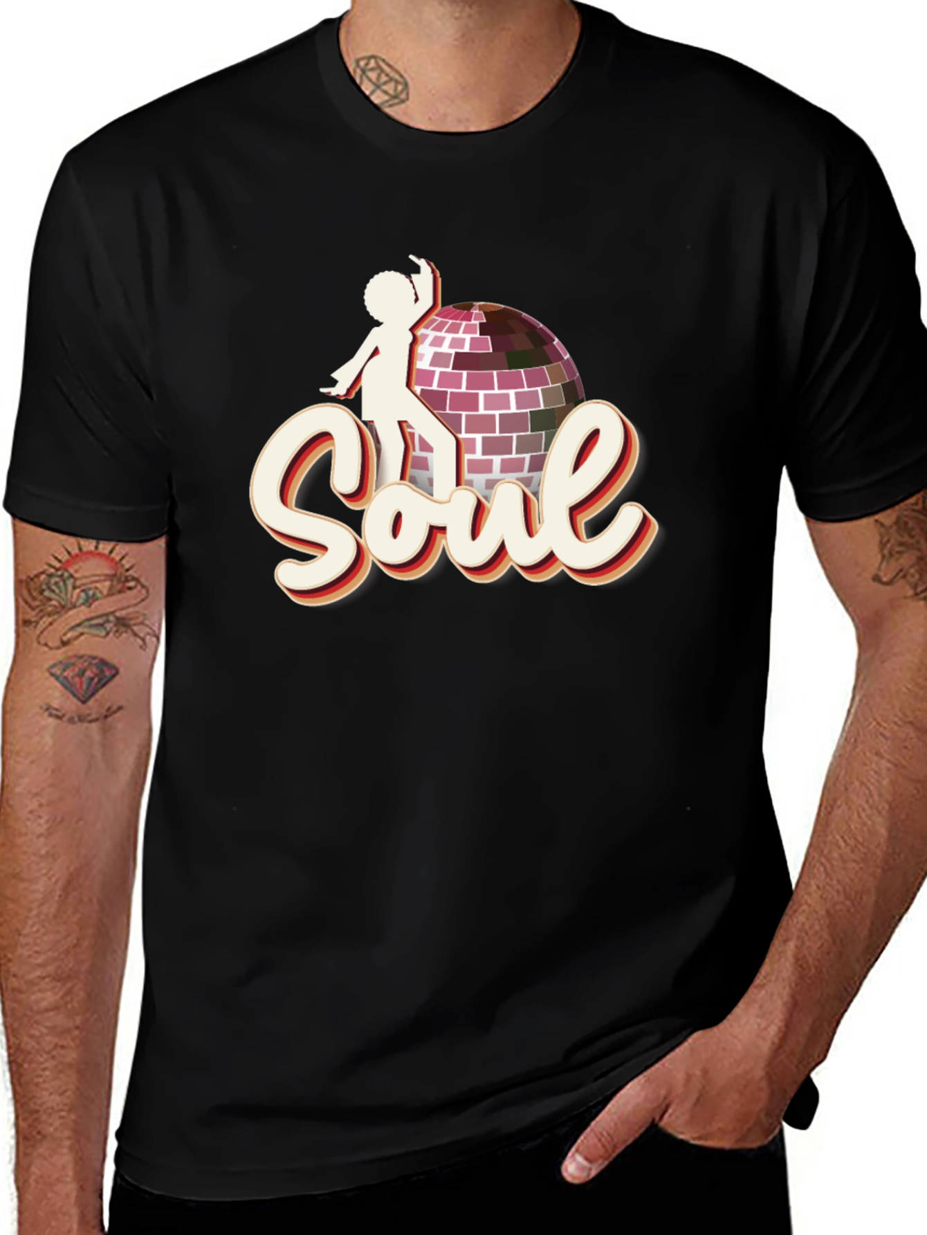 Retro Soul Disco Ball Graphic Tee