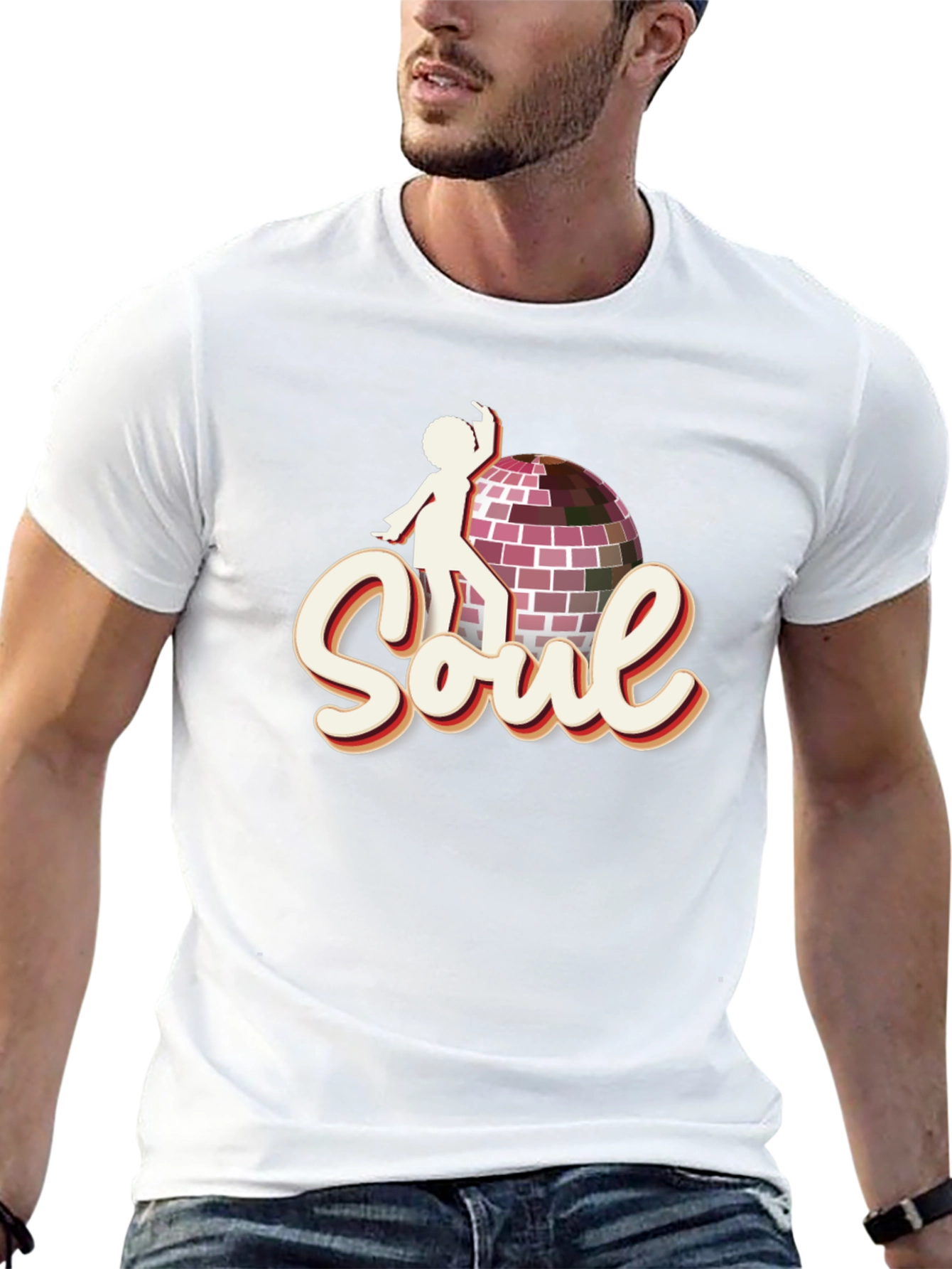 Retro Soul Disco Ball Graphic Tee