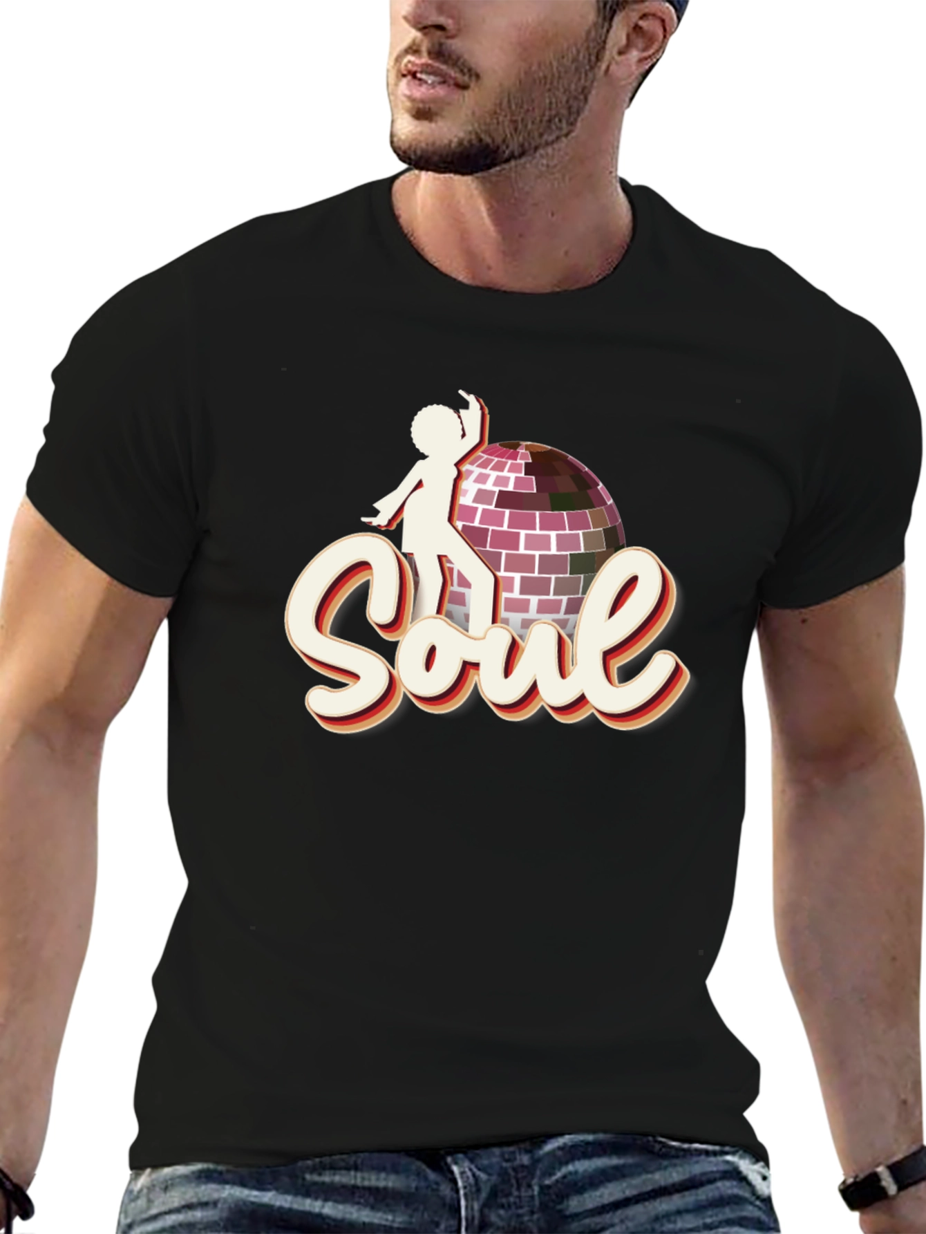 Retro Soul Disco Ball Graphic Tee
