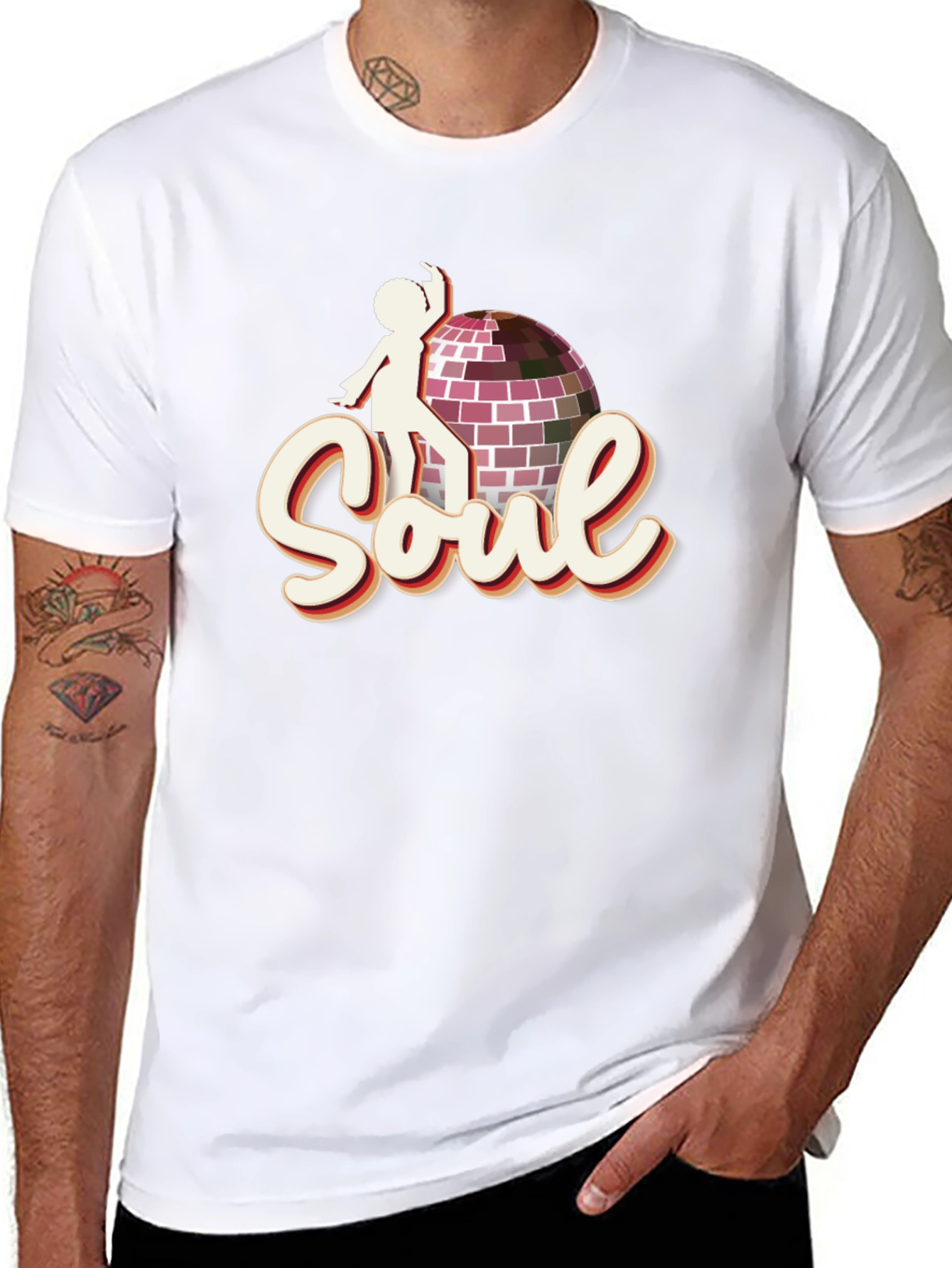 Retro Soul Disco Ball Graphic Tee