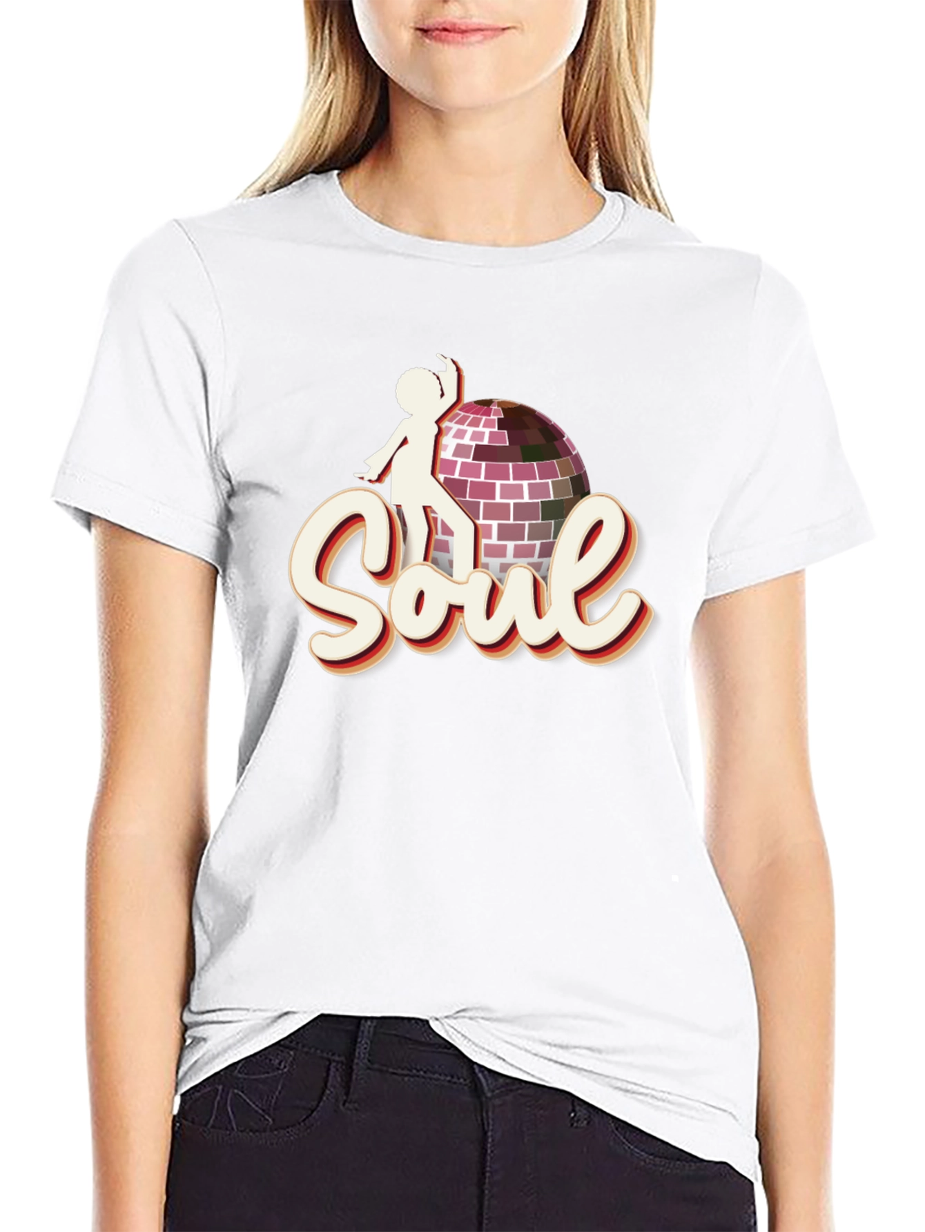 Retro Soul Disco Ball Graphic Tee