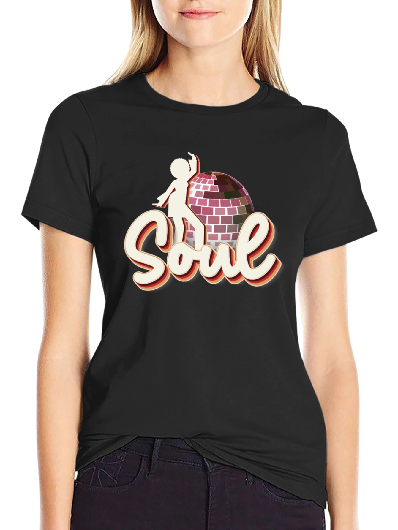 Retro Soul Disco Ball Graphic Tee