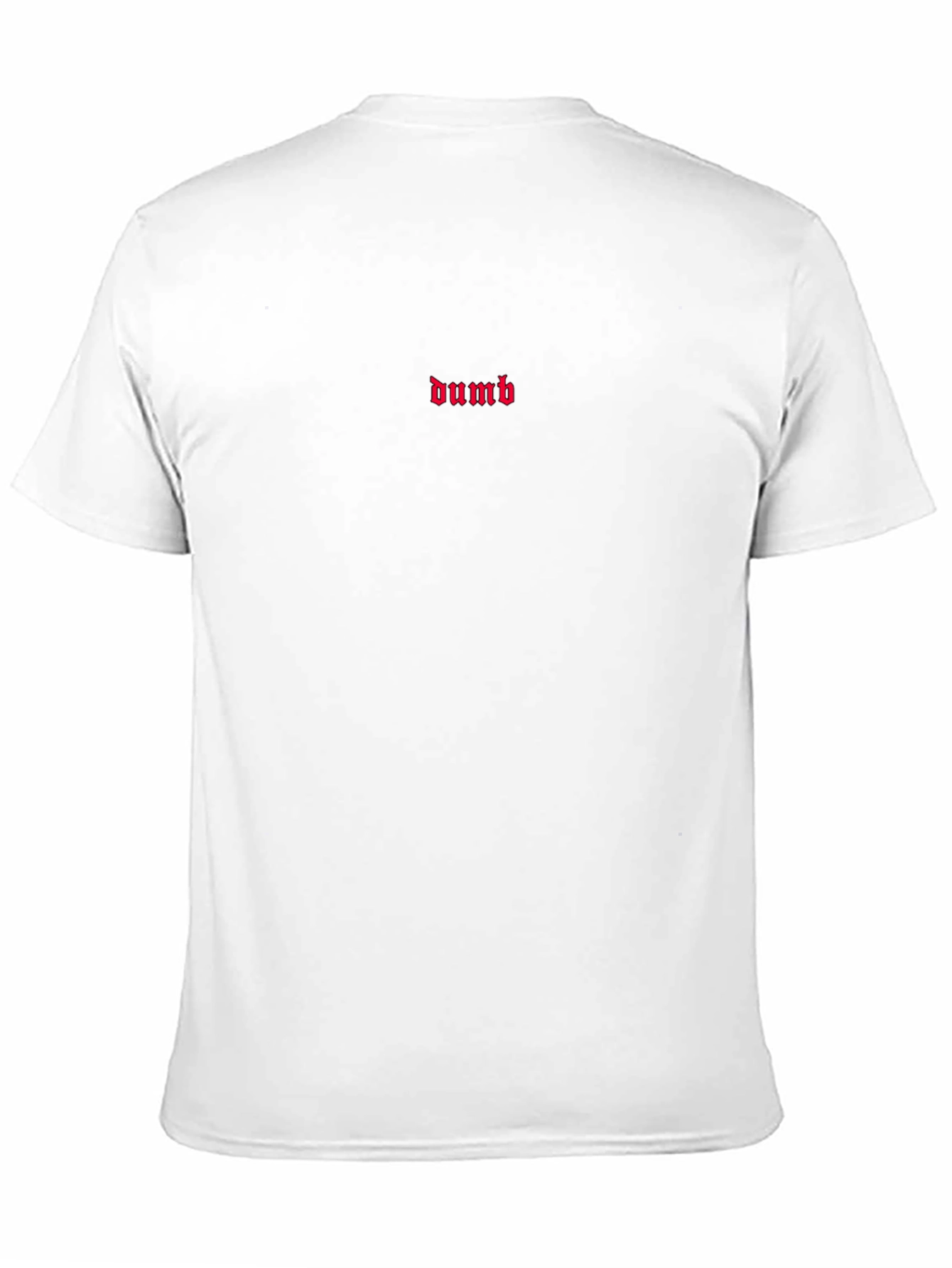 Dumb Graphic Tee - Black Cotton T-Shirt