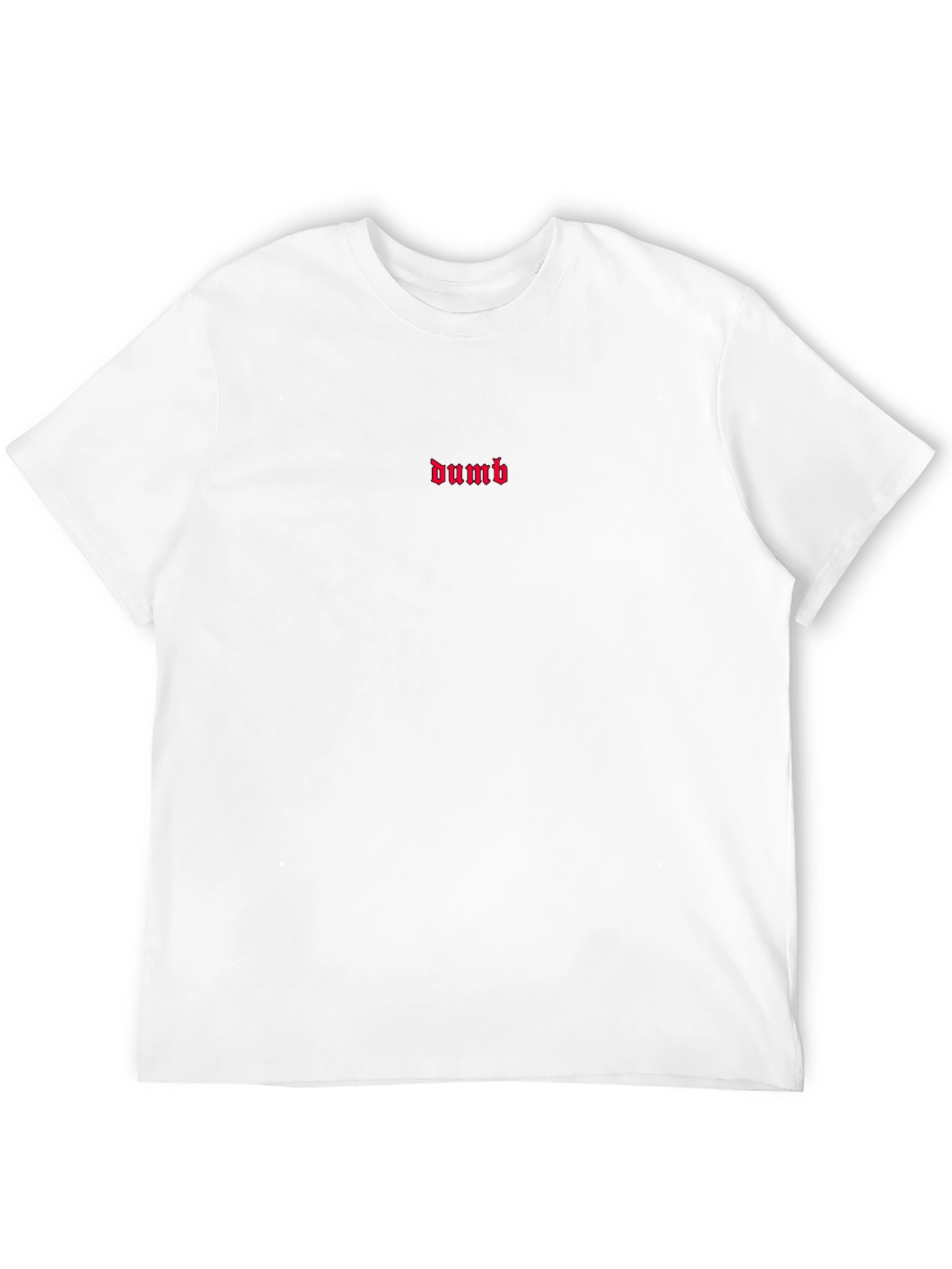 Dumb Graphic Tee - Black Cotton T-Shirt