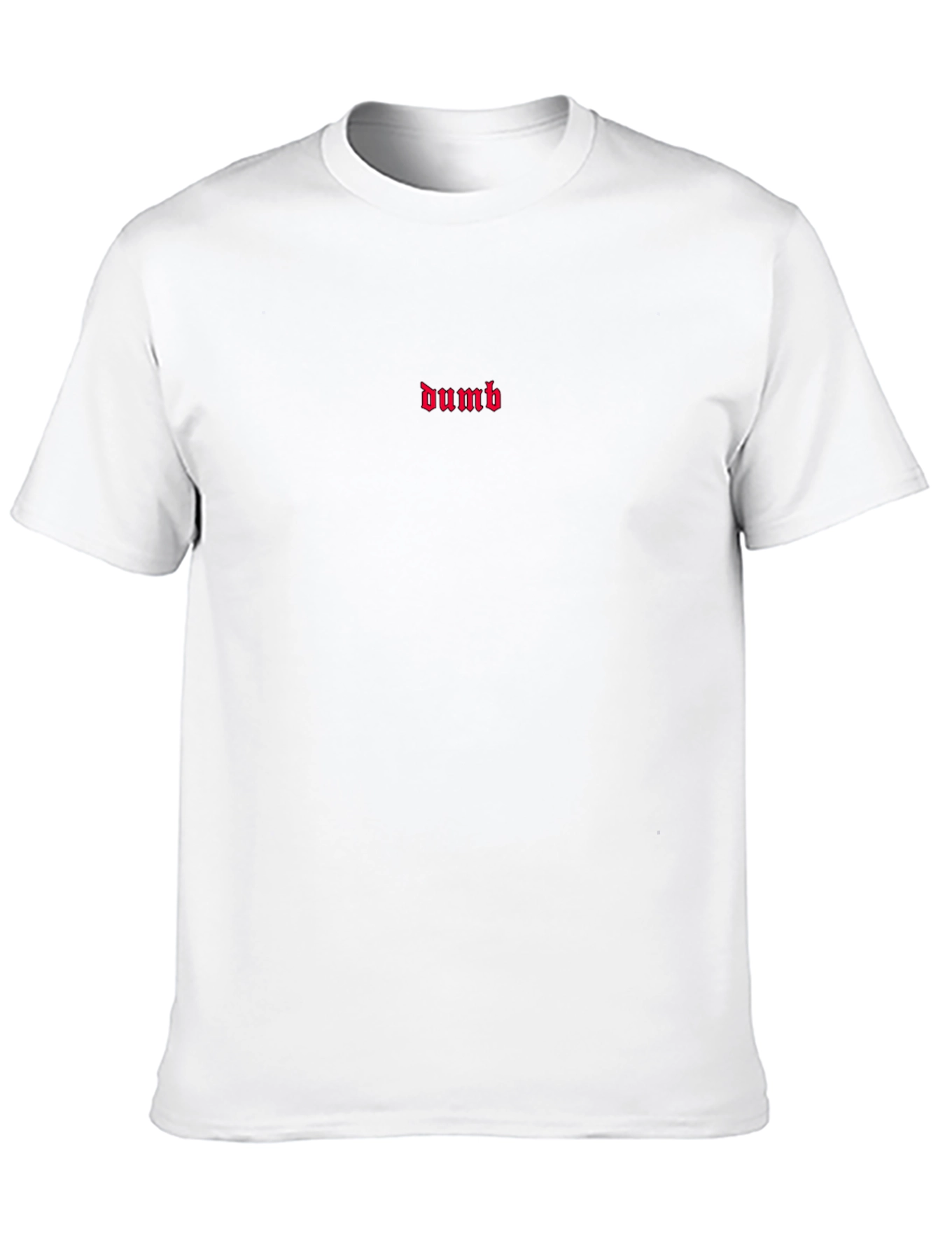 Dumb Graphic Tee - Black Cotton T-Shirt