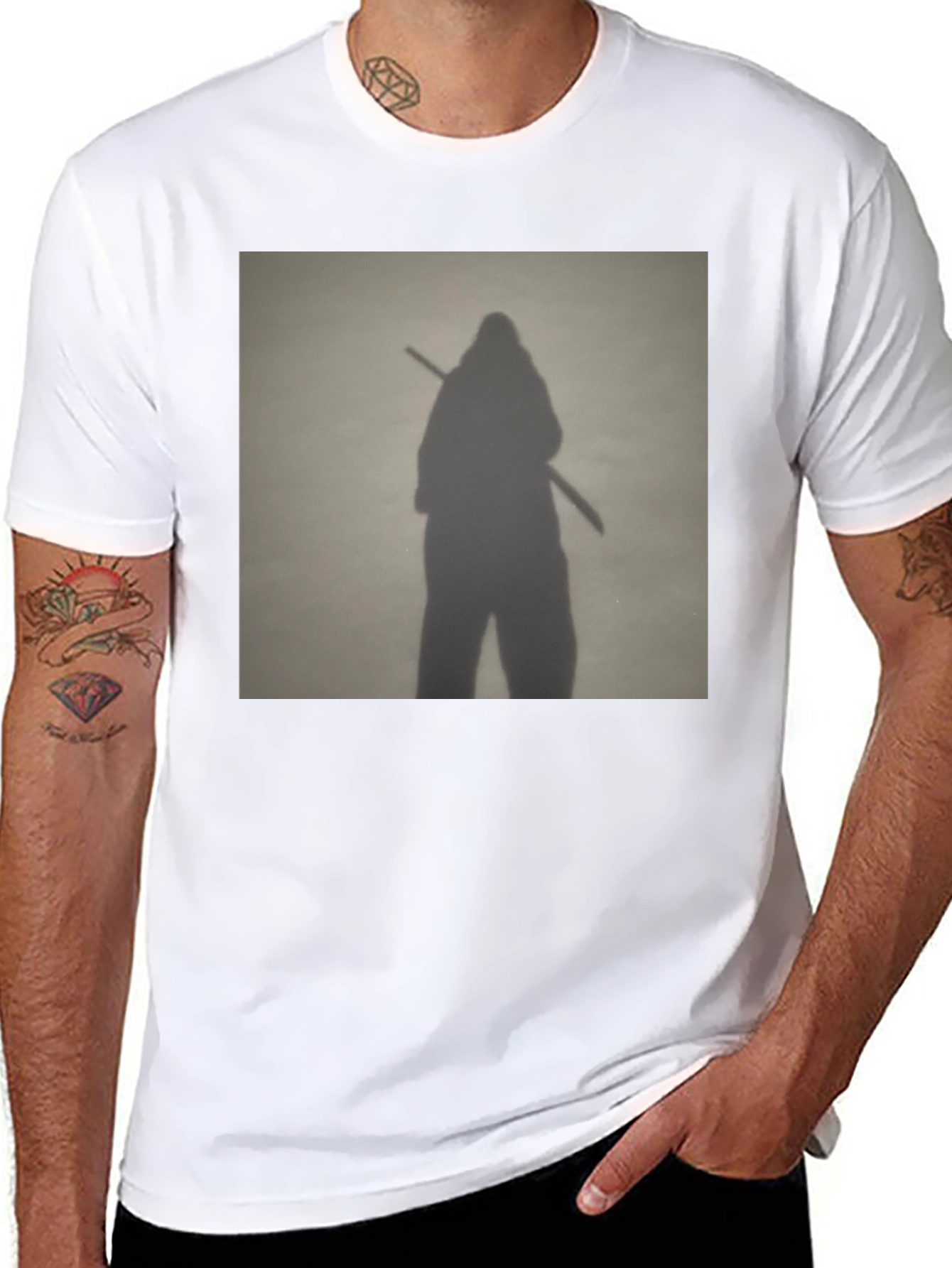 Shadow Warrior Graphic Tee - Black Cotton Blend