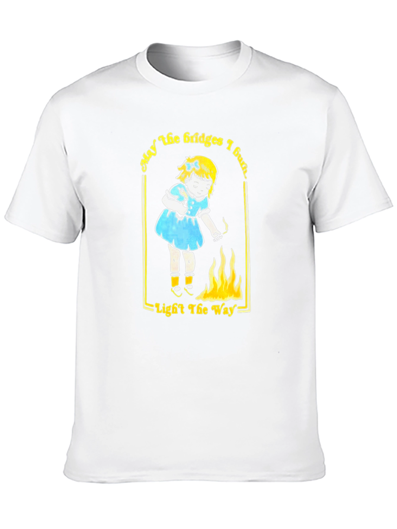 May the Bridges I Burn Black Graphic Tee