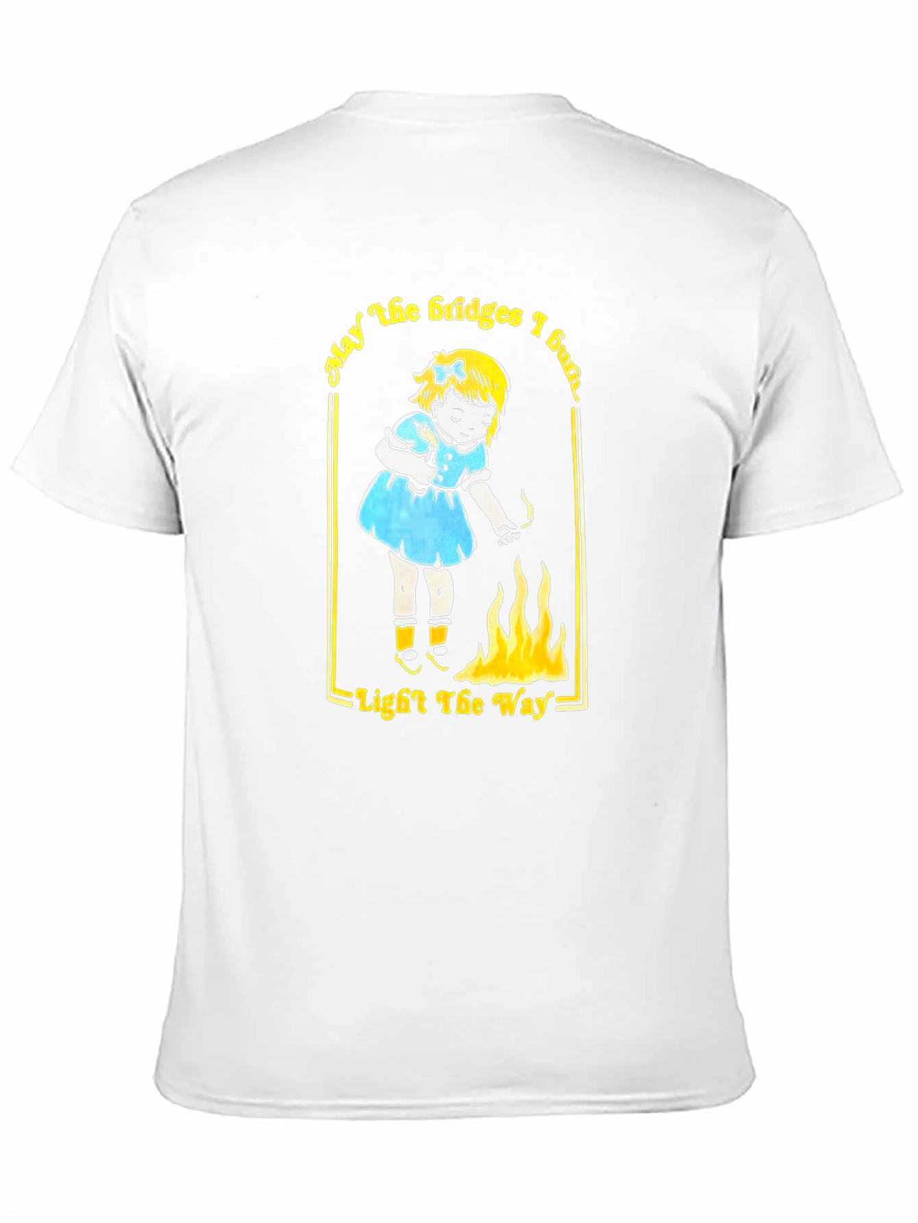 May the Bridges I Burn Black Graphic Tee
