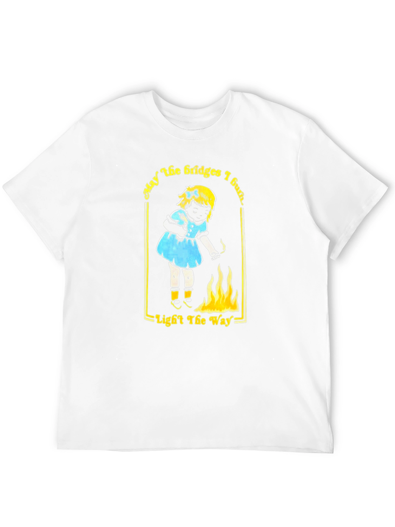 May the Bridges I Burn Black Graphic Tee