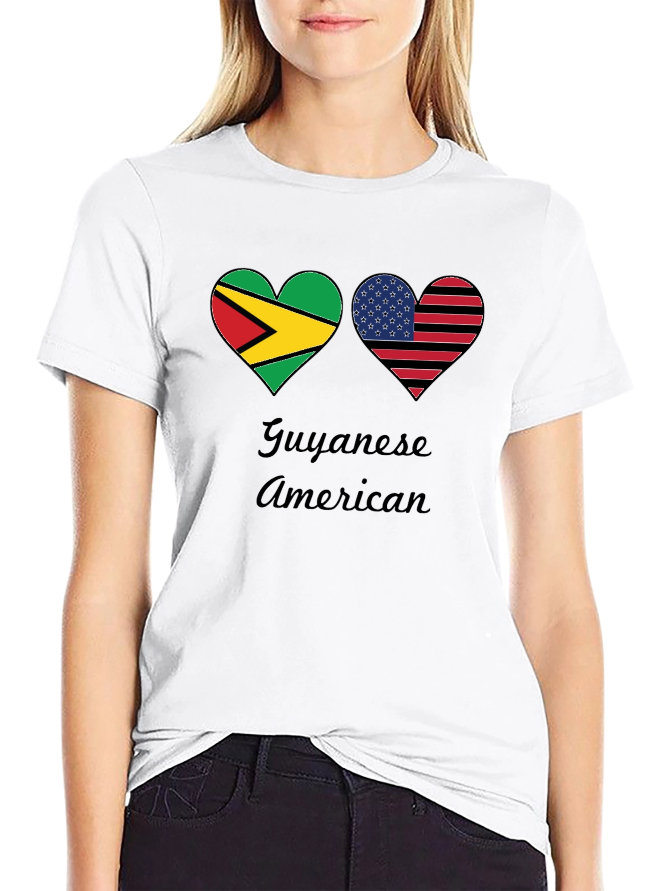 Guyanese American Pride Graphic Tee