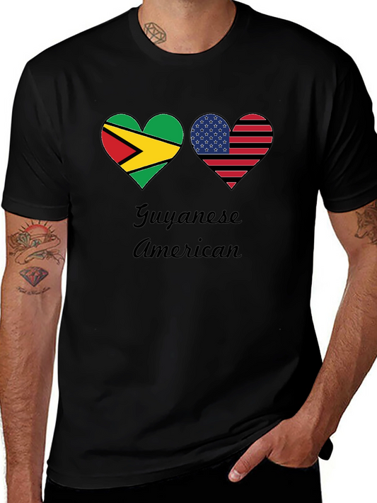 Guyanese American Pride Graphic Tee
