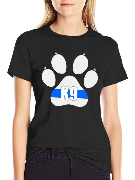 K9 Paw Print T-Shirt - Police Dog Support
