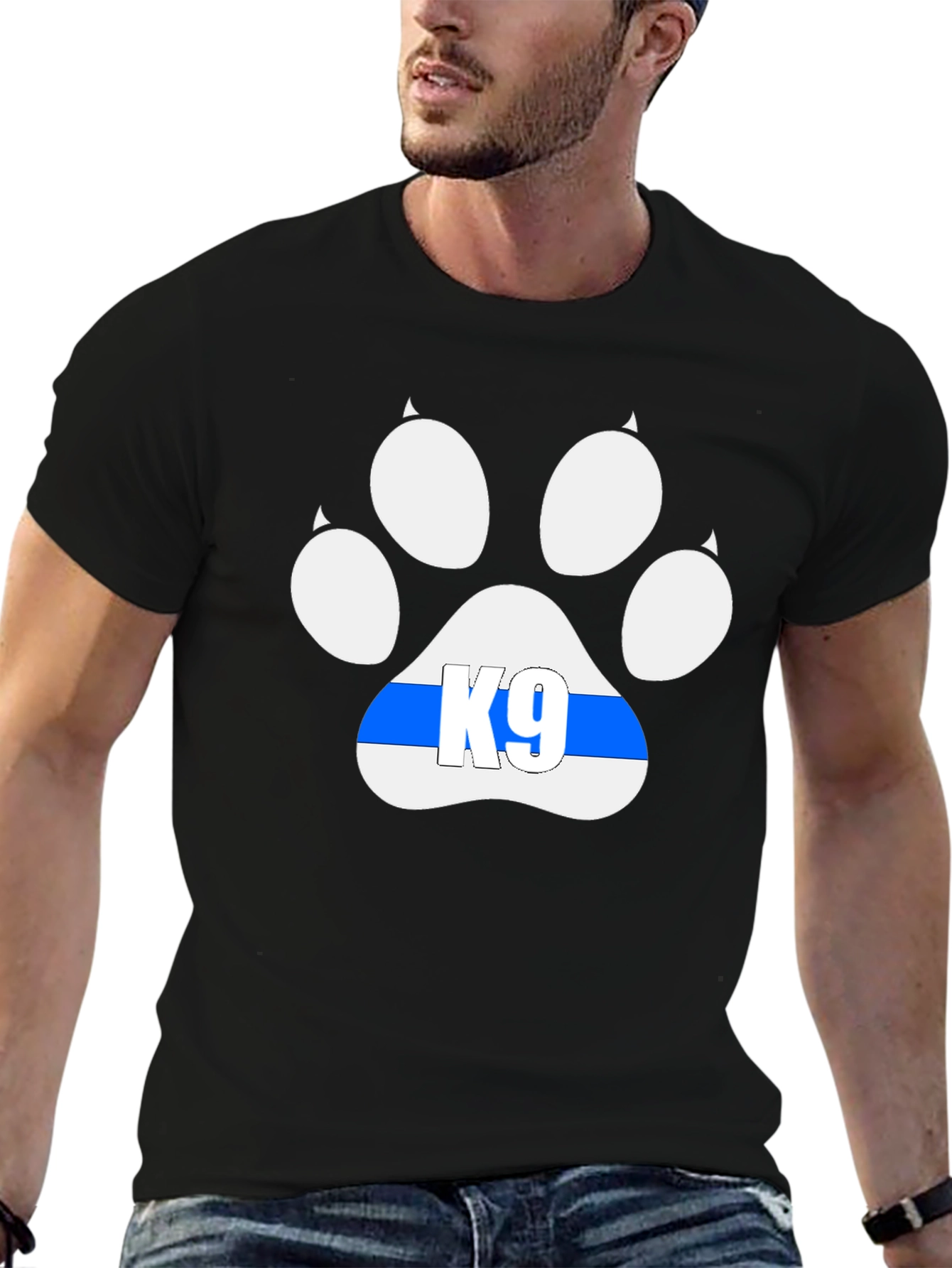 K9 Paw Print T-Shirt - Police Dog Support