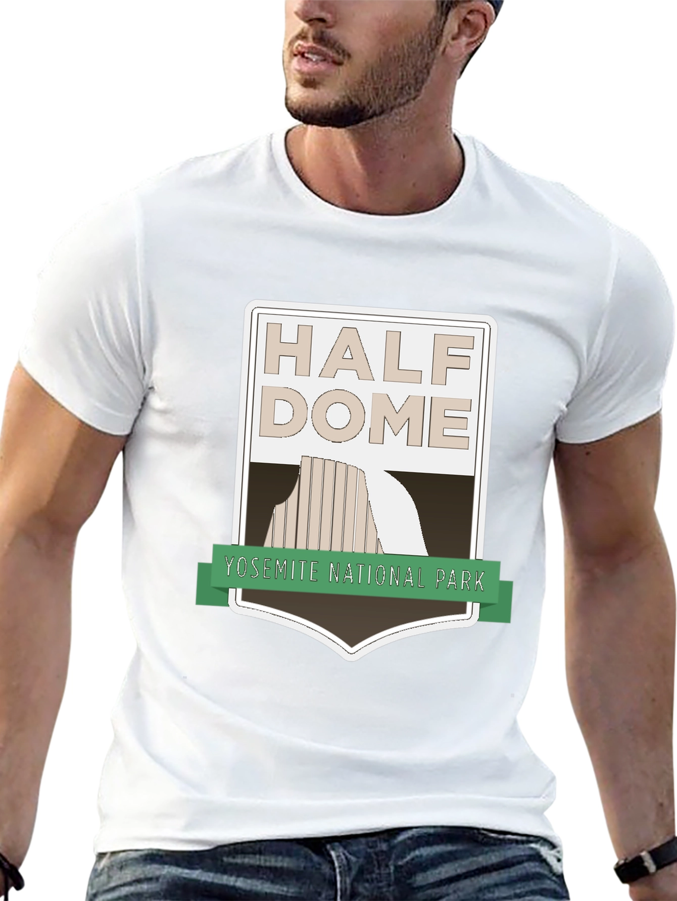 Half Dome Yosemite National Park Black T-Shirt