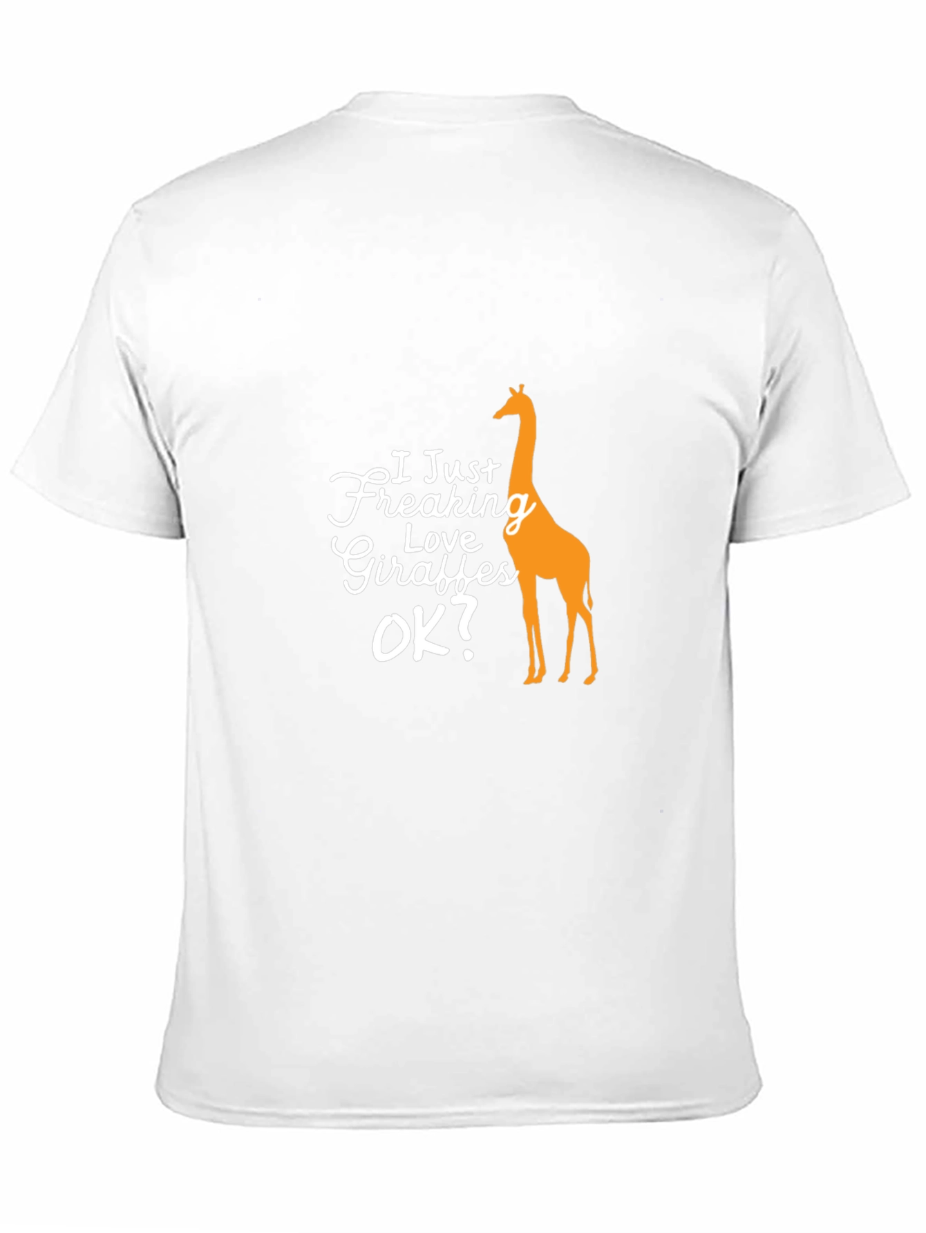 Funny Giraffe Lover Black T-Shirt for Men