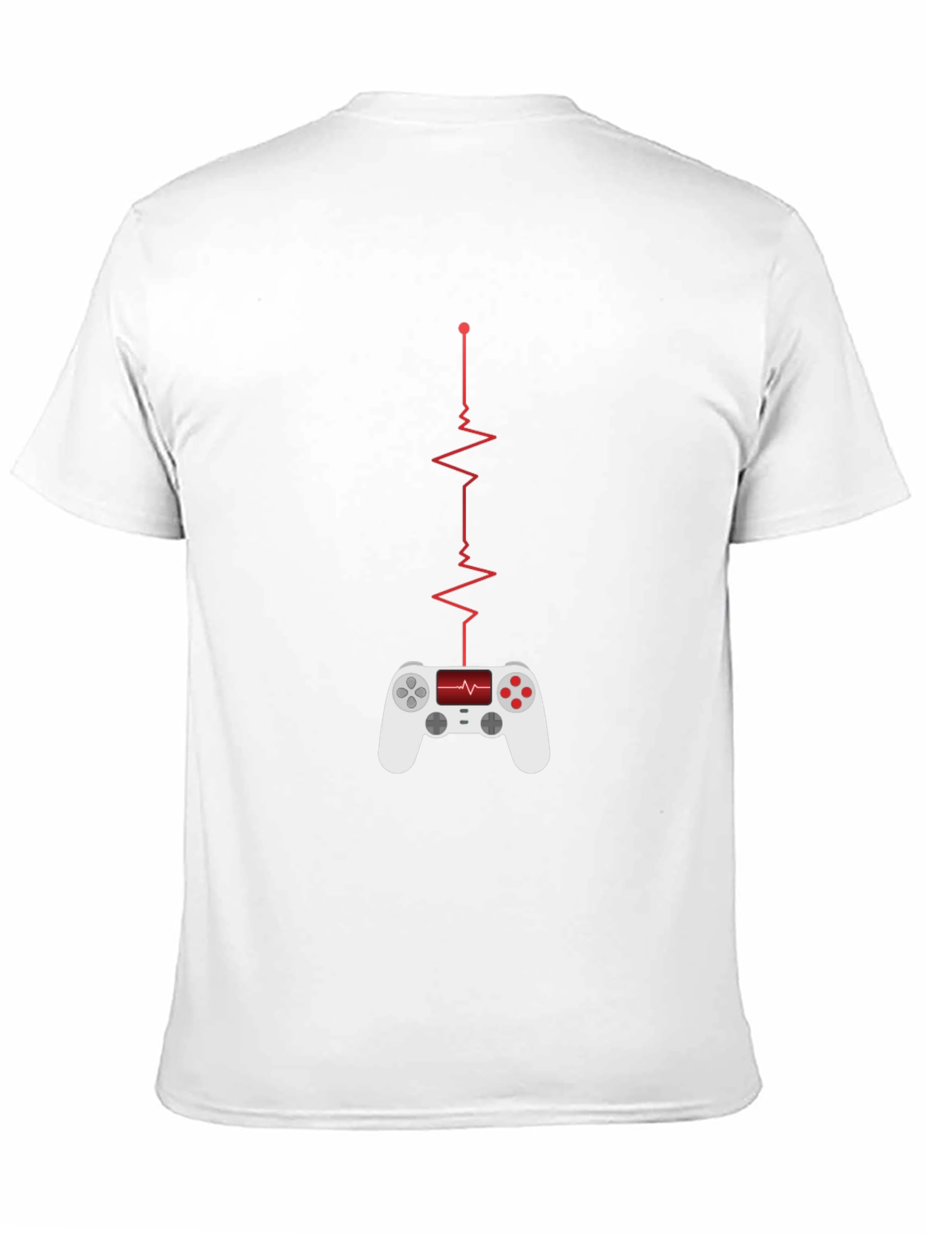 Gamer Heartbeat T-Shirt - Black Cotton Blend