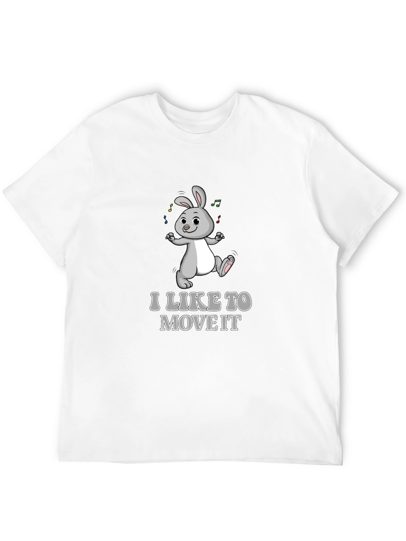 I Like To Move It Bunny Graphic T-Shirt